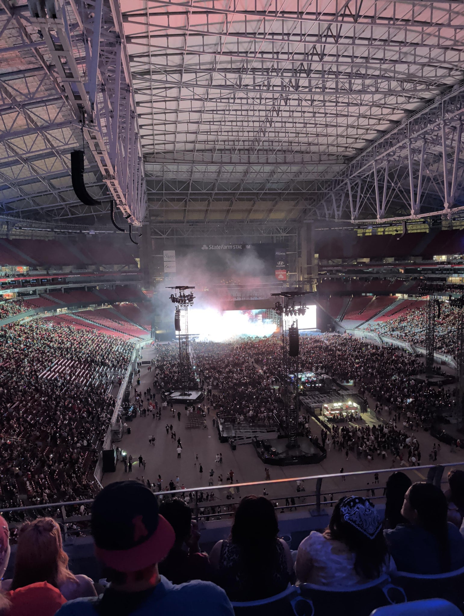 Real Fan View taken from Ring Of Honor 431 at State Farm Stadium by Kathy Y
