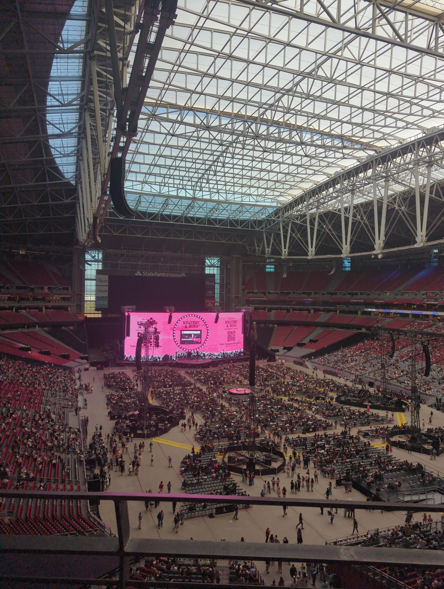 Real Fan View taken from Ring Of Honor 432 at State Farm Stadium by Anonymous User