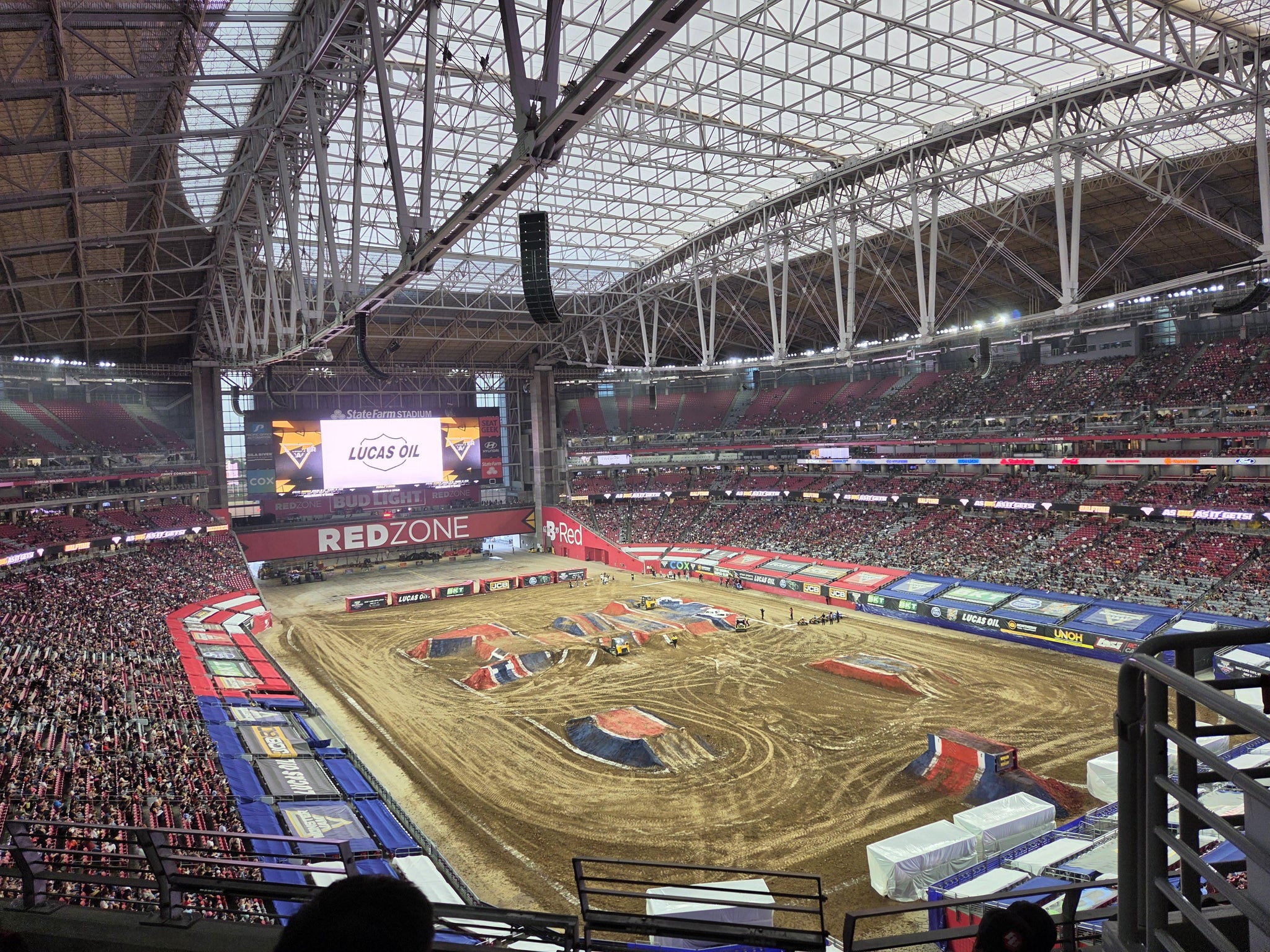 Real Fan View taken from Ring Of Honor 433 at State Farm Stadium by Anonymous User