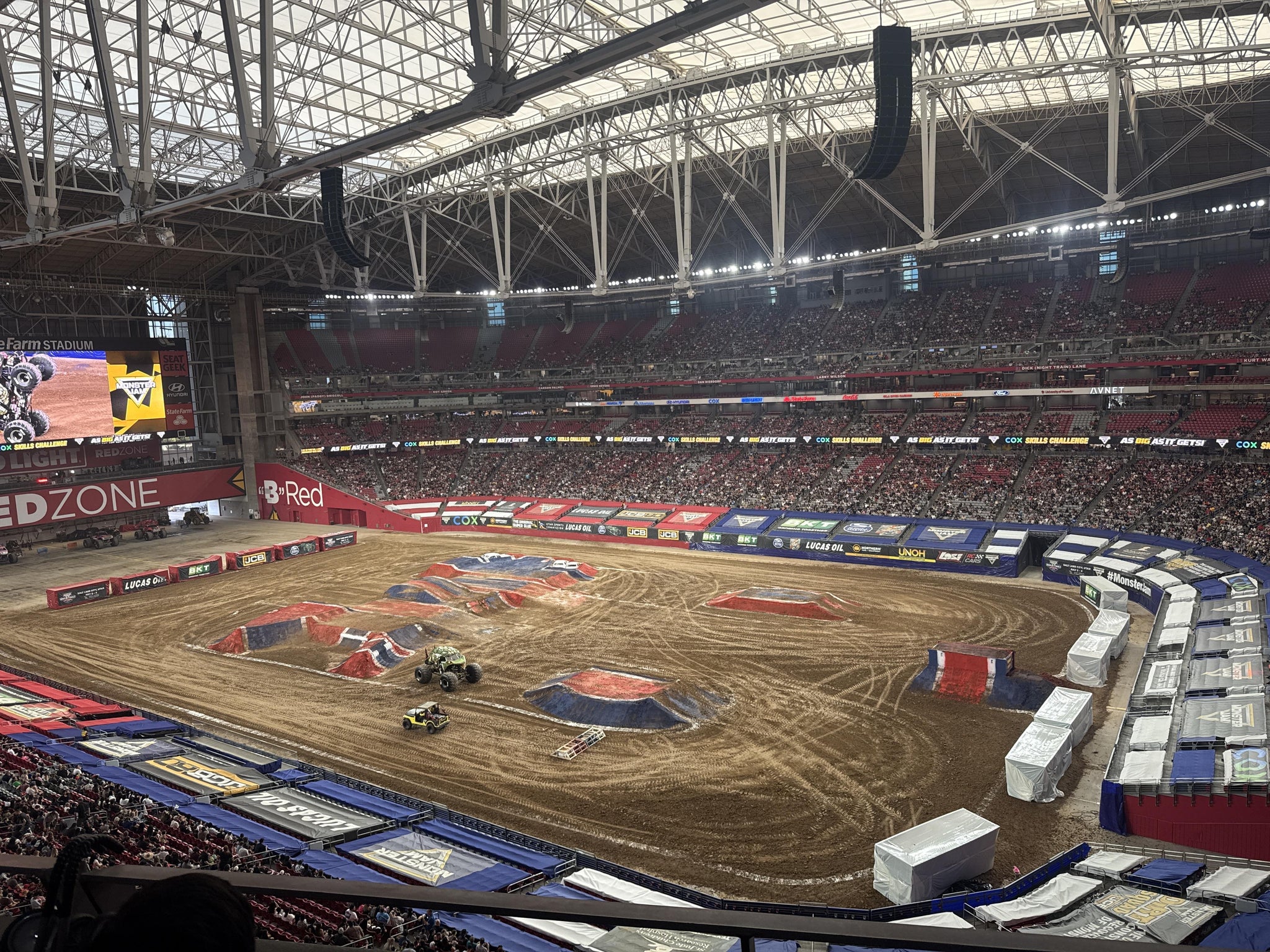 Real Fan View taken from Ring Of Honor 436 at State Farm Stadium by Stucs S