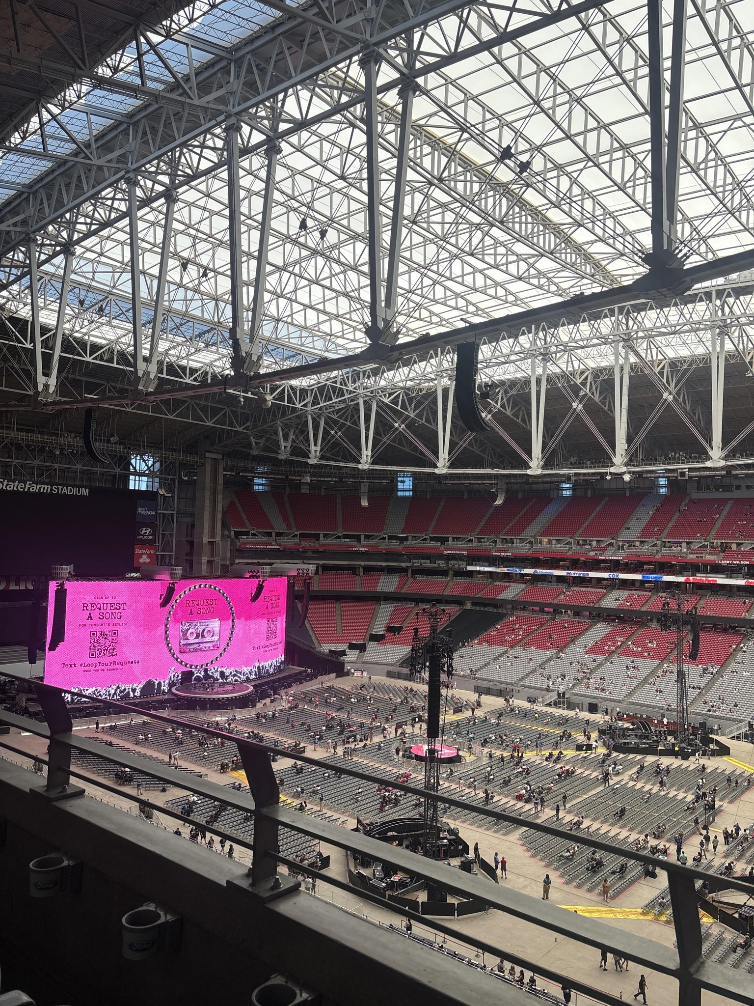 Real Fan View taken from Ring Of Honor 439 at State Farm Stadium by Connor L