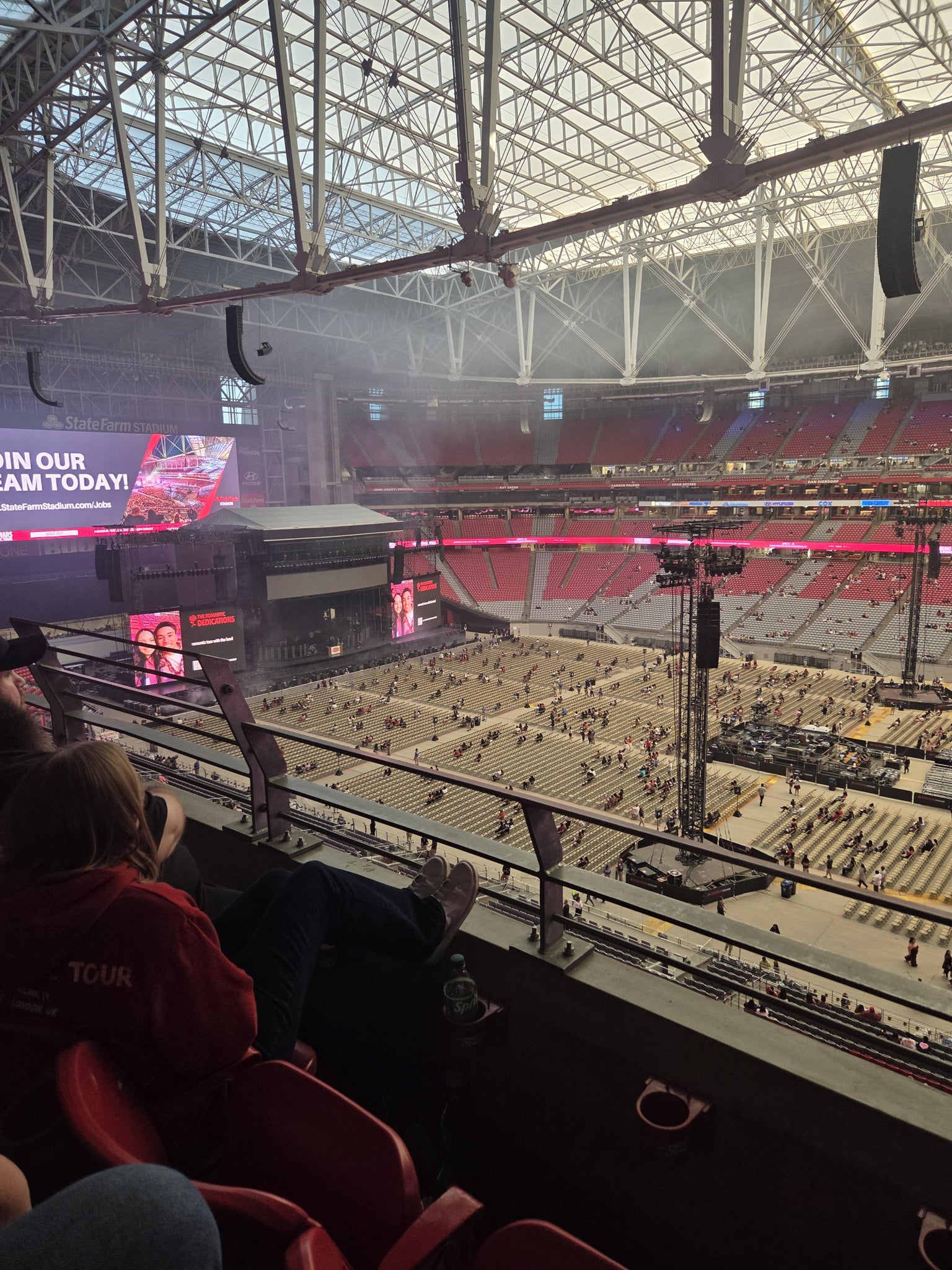 Real Fan View taken from Ring Of Honor 440 at State Farm Stadium by Lynne C