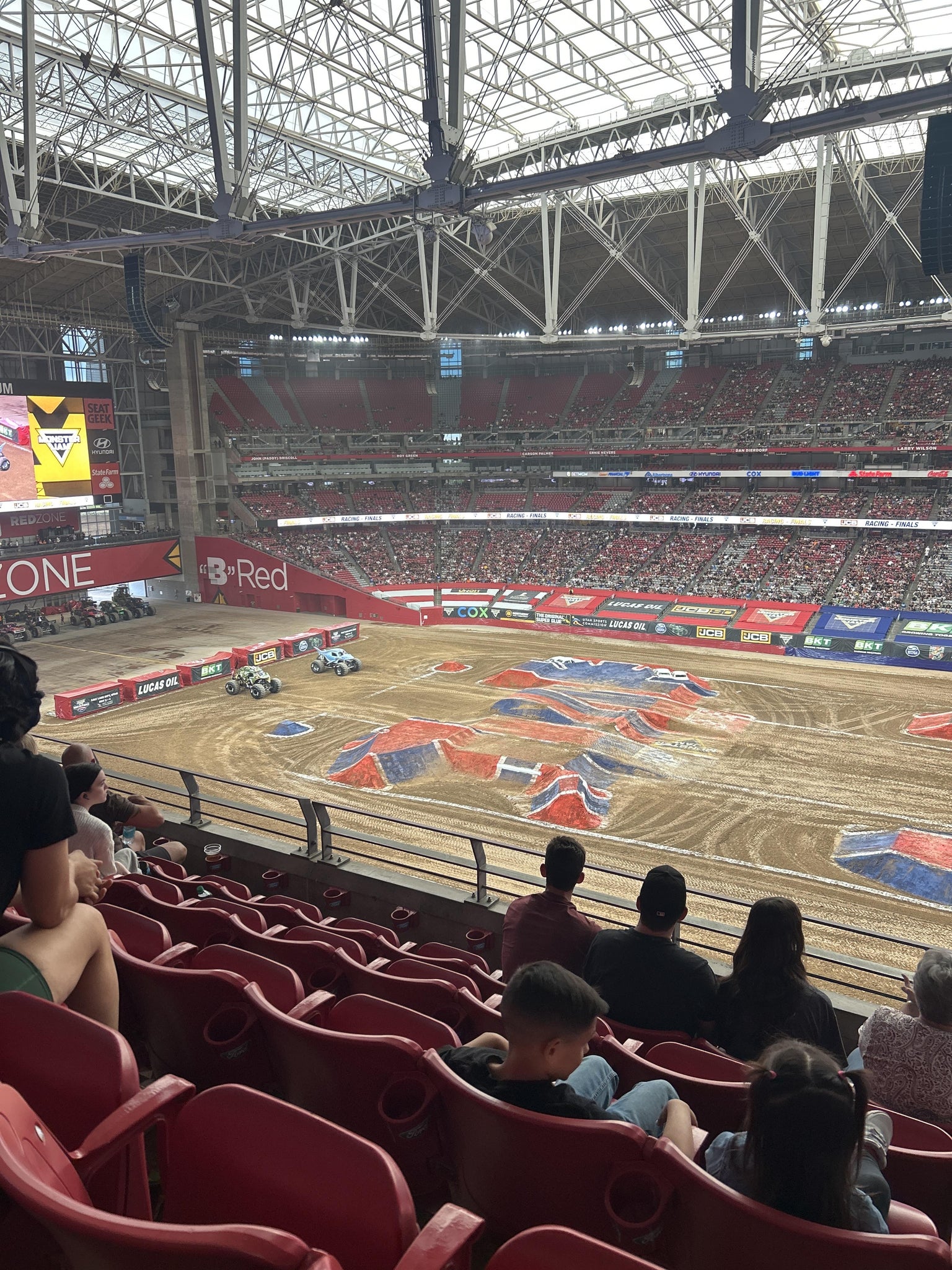 Real Fan View taken from Ring Of Honor 441 at State Farm Stadium by Anthony A