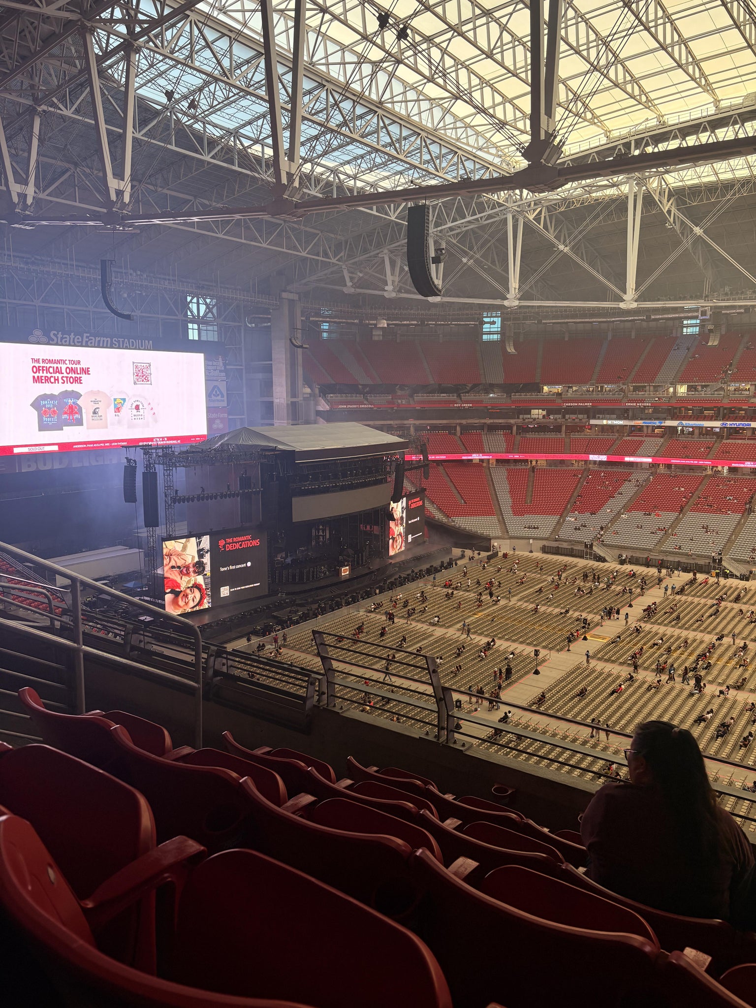 Real Fan View taken from Ring Of Honor 443 at State Farm Stadium by Michelle R