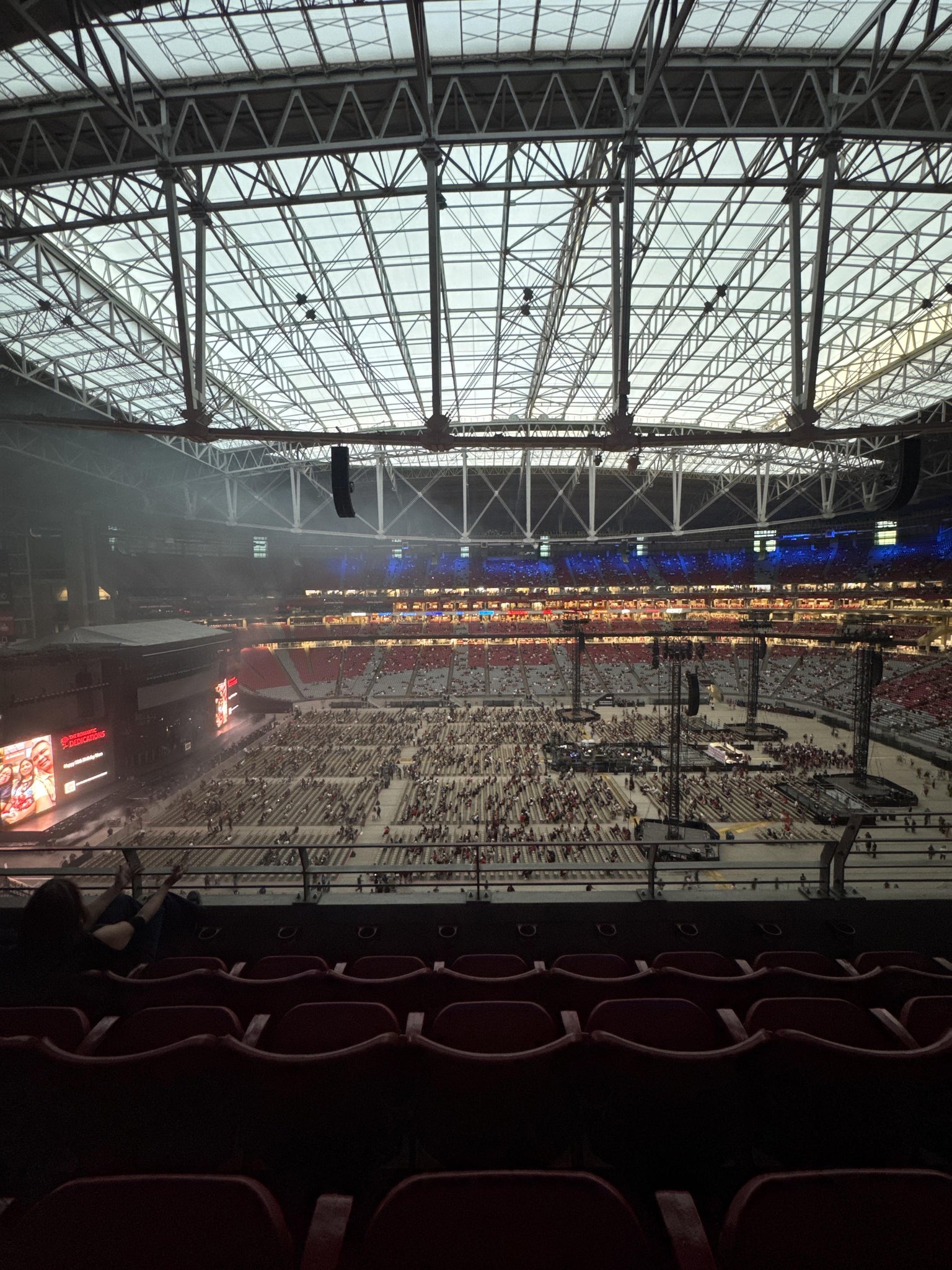 Real Fan View taken from Ring Of Honor 444 at State Farm Stadium by Eliana O