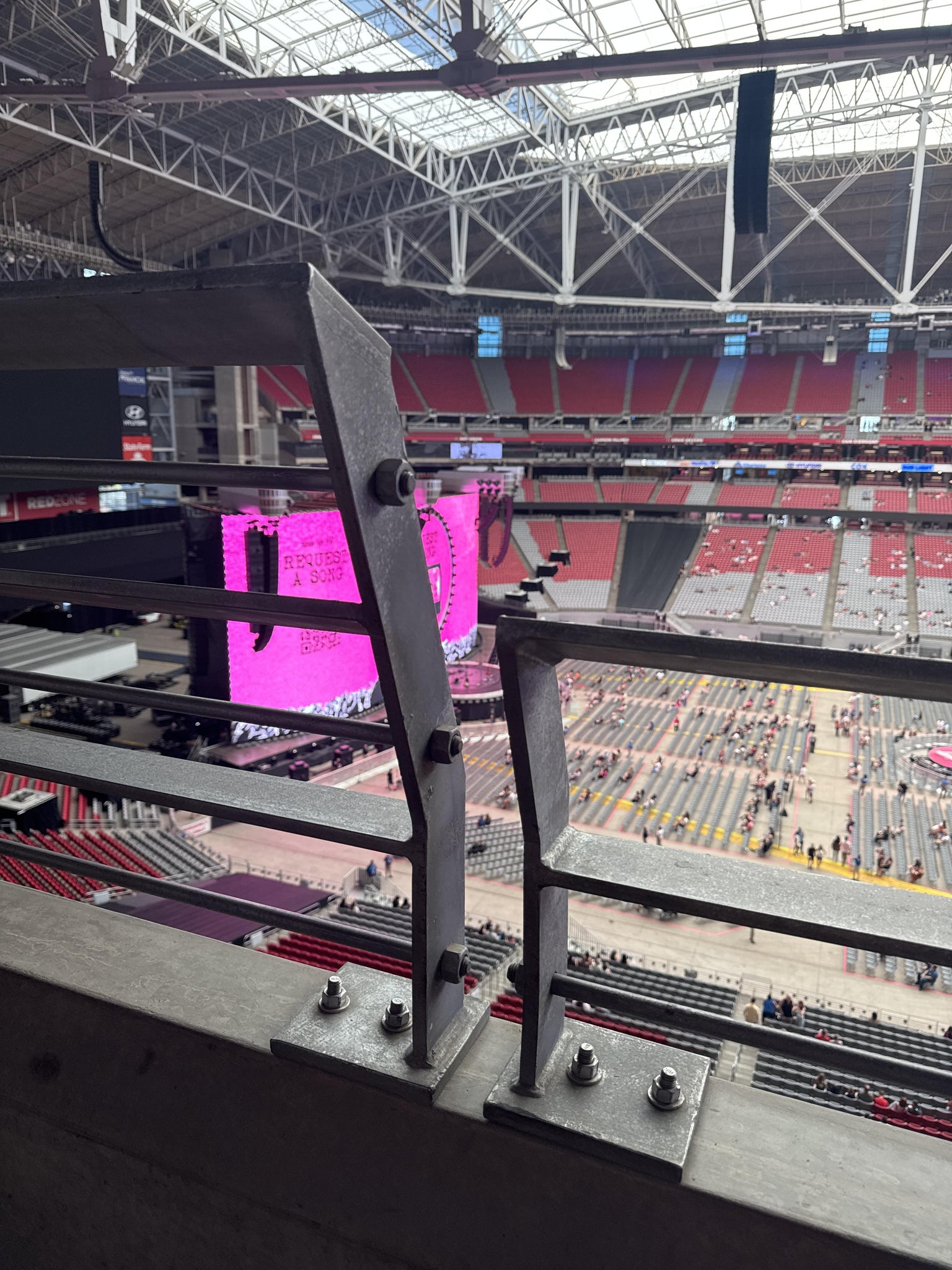Real Fan View taken from Ring Of Honor 445 at State Farm Stadium by Fernanda S