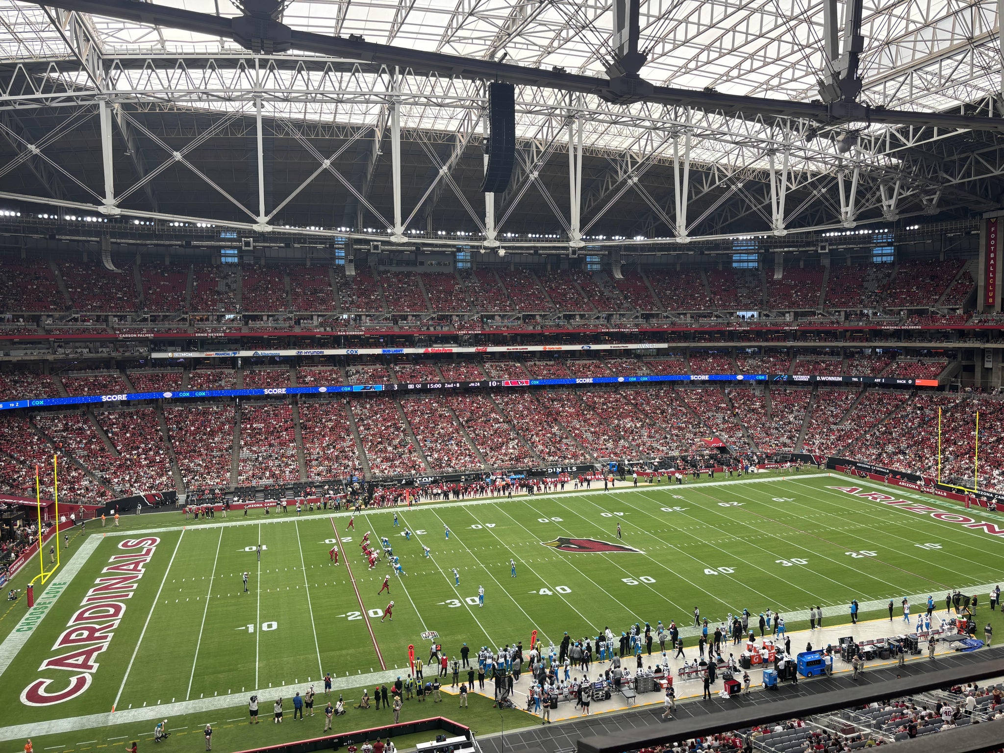 Real Fan View taken from Ring Of Honor 447 at State Farm Stadium by Nicole P