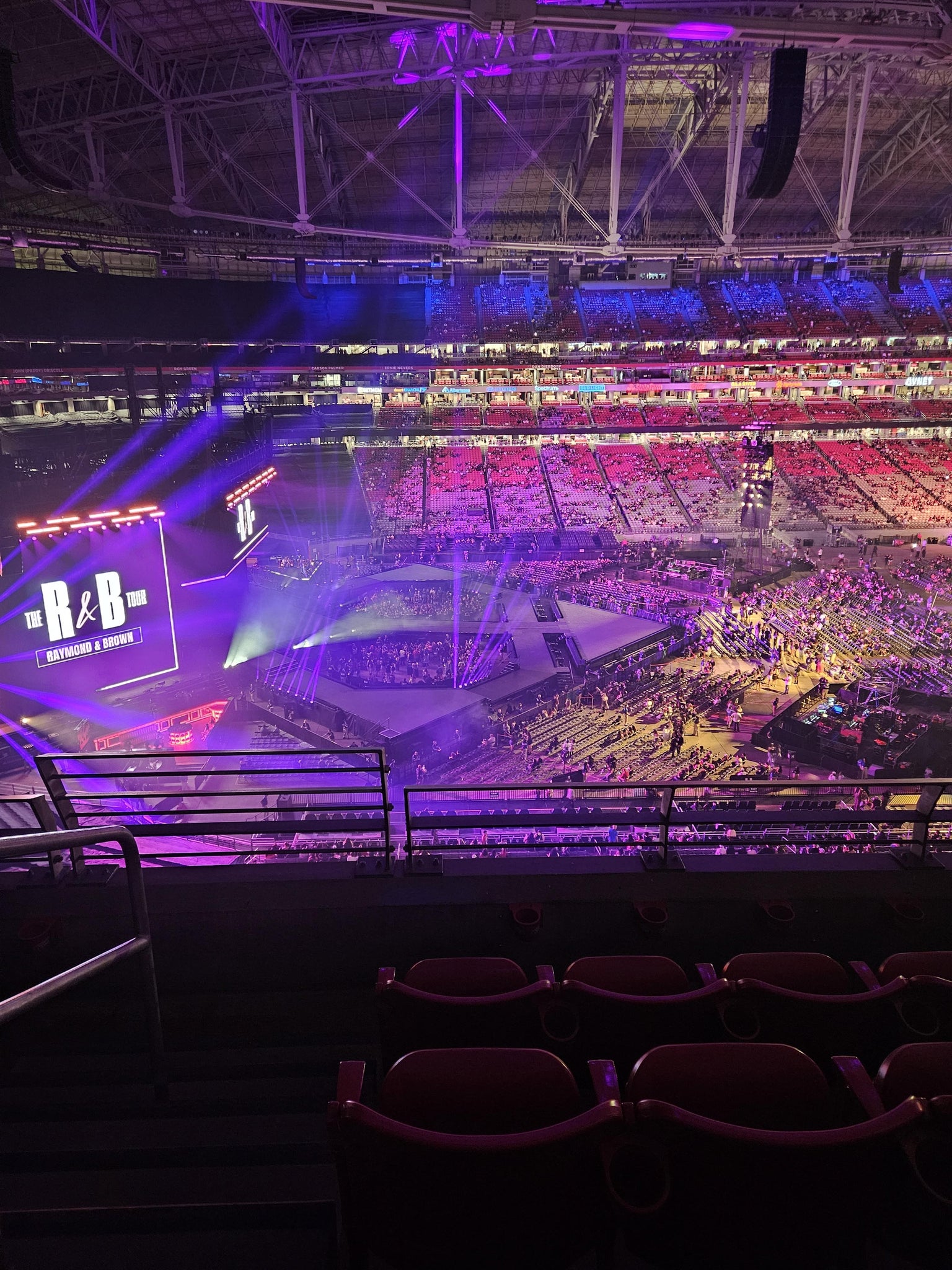 Real Fan View taken from Ring Of Honor 447 at State Farm Stadium by Lane M