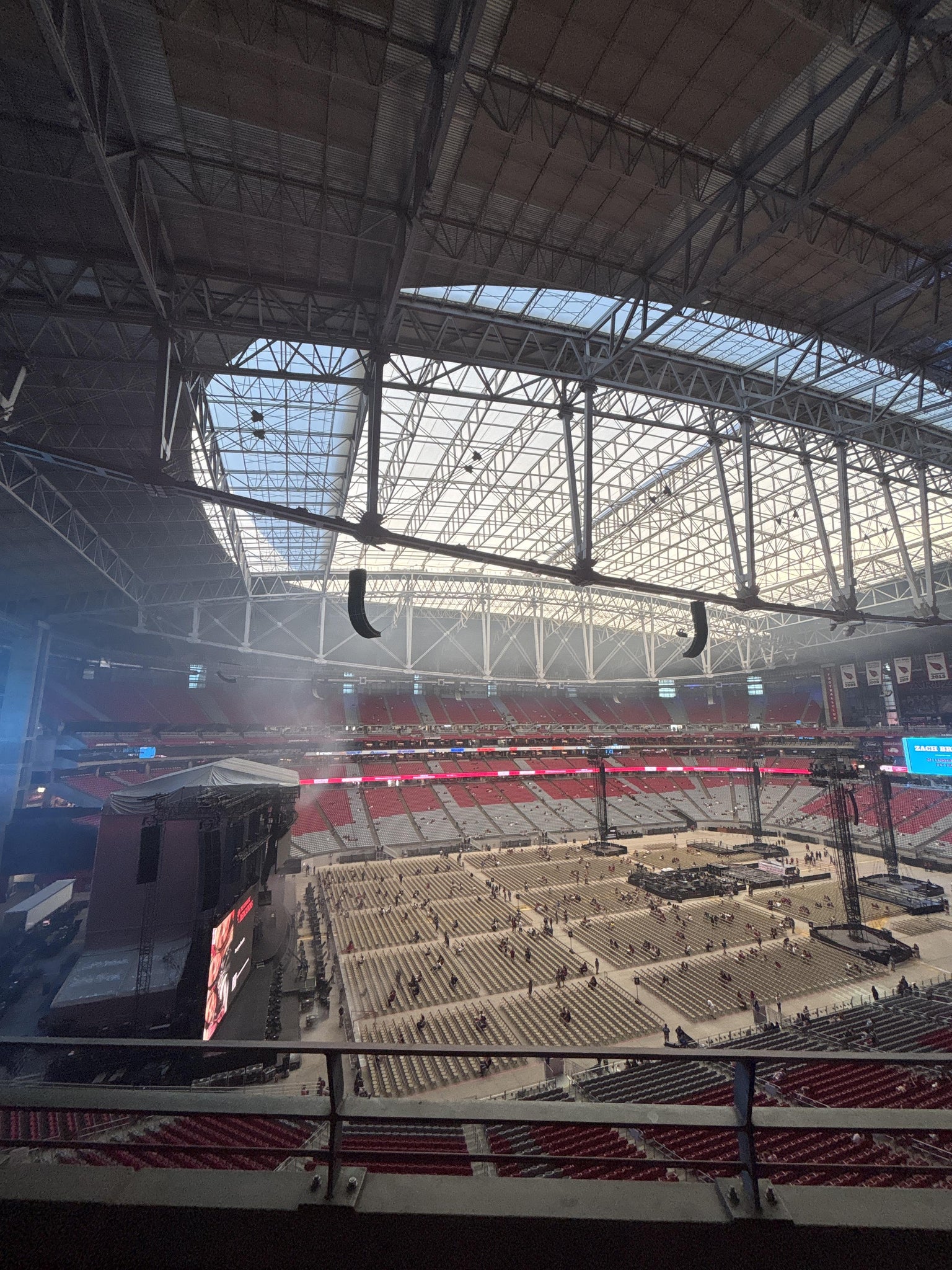 Real Fan View taken from Ring Of Honor 449 at State Farm Stadium by Samuel O