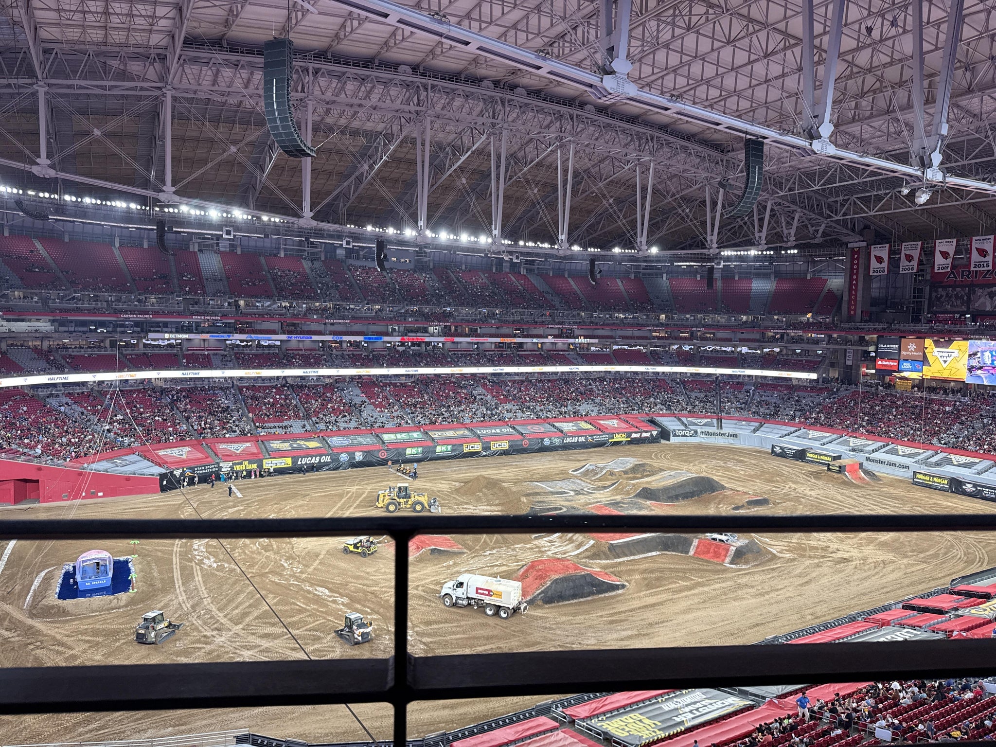 Real Fan View taken from Ring Of Honor 451 at State Farm Stadium by Anonymous User