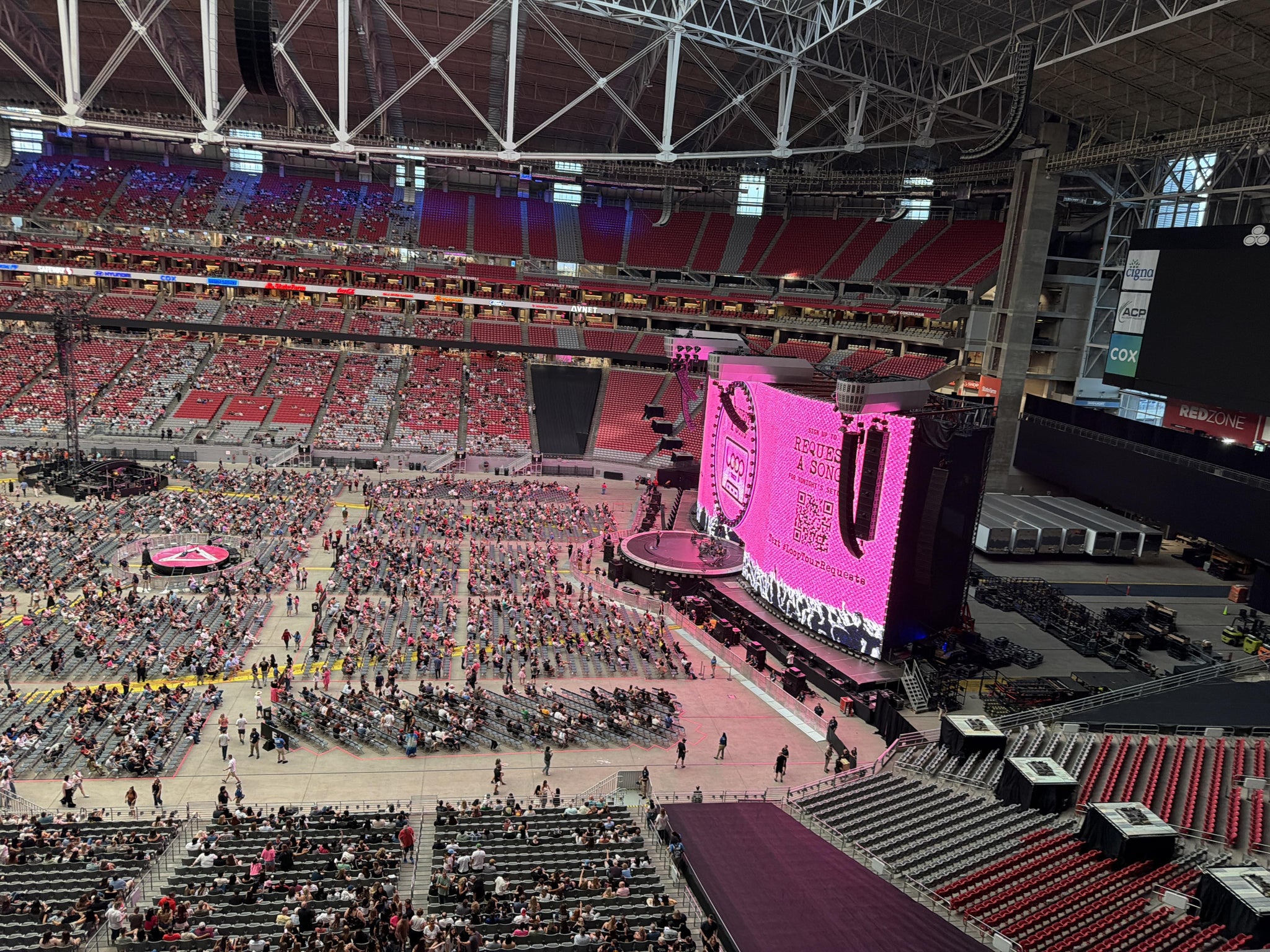 Real Fan View taken from Ring Of Honor WC 409 at State Farm Stadium by Dorota H