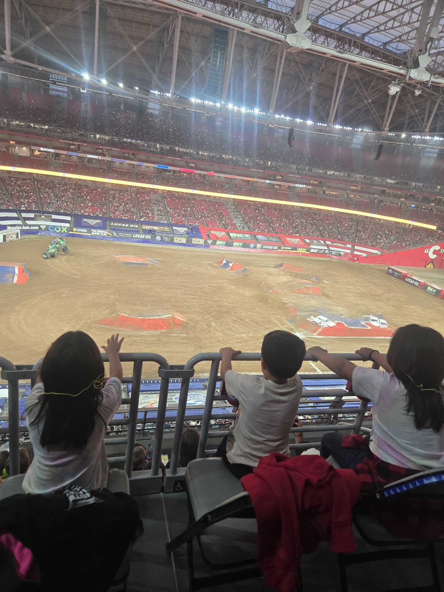 Real Fan View taken from Ring Of Honor WC 416 at State Farm Stadium by Claudia e P