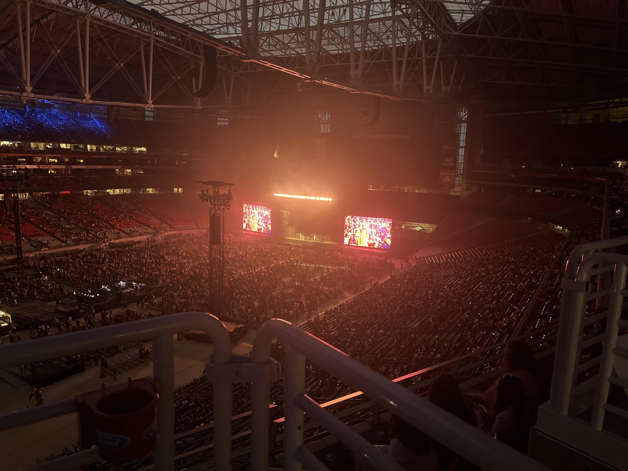 Real Fan View taken from Ring Of Honor WC 420 at State Farm Stadium by Raymond R