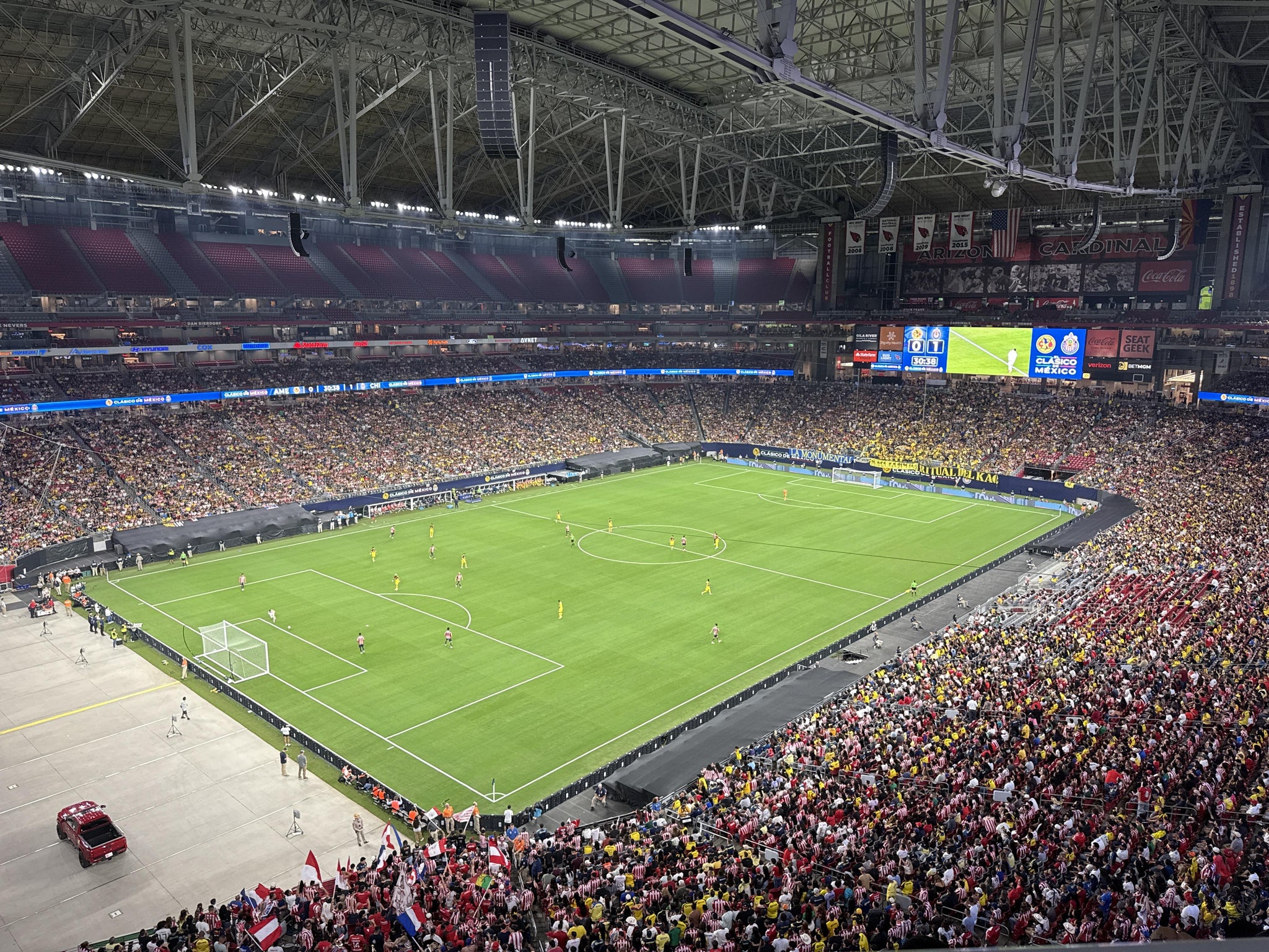 Real Fan View taken from Ring Of Honor WC 452 at State Farm Stadium by Mayra H