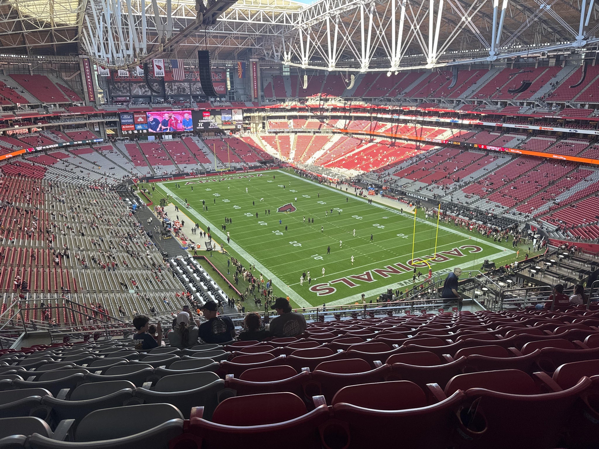 Real Fan View taken from Terrace 402 at State Farm Stadium by Alejandro L