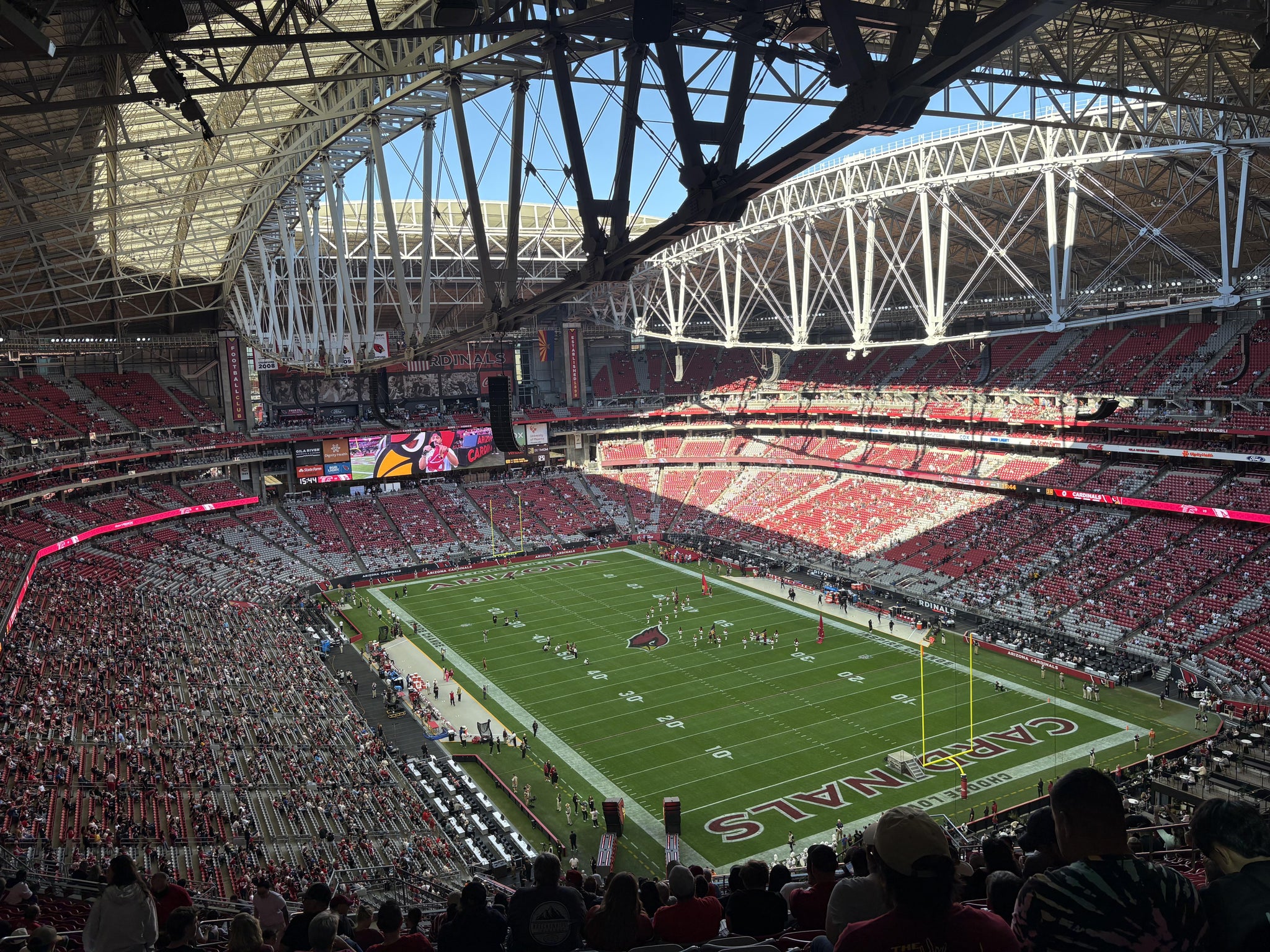 Real Fan View taken from Terrace 402 at State Farm Stadium by Anonymous User