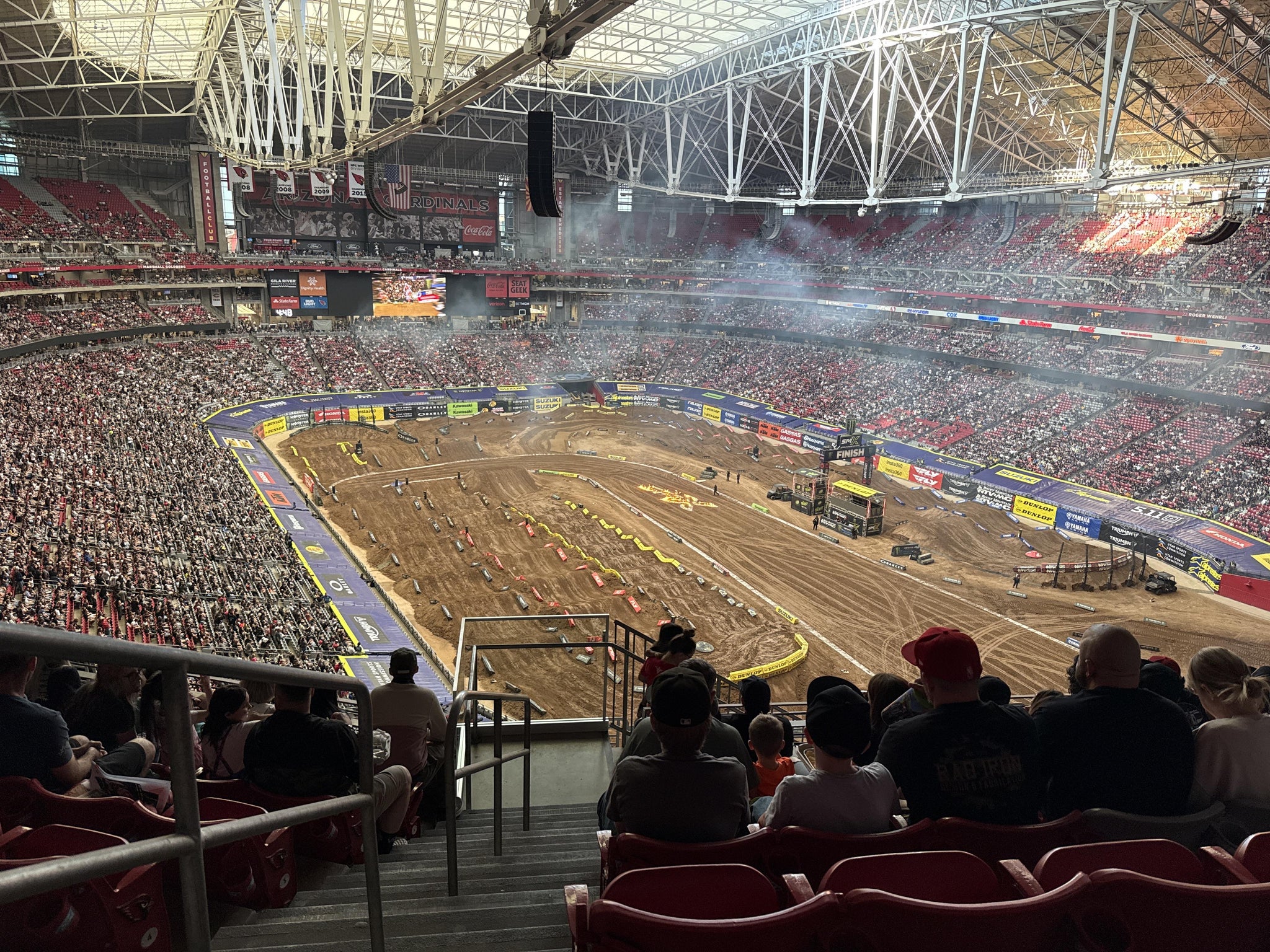 Real Fan View taken from Terrace 402 at State Farm Stadium by Nicole S