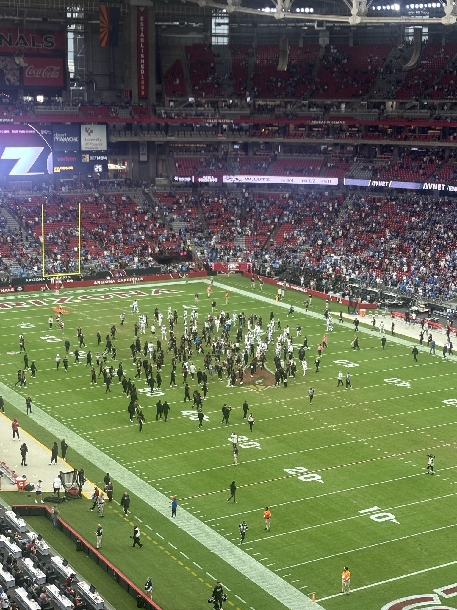 Real Fan View taken from Terrace 403 at State Farm Stadium by Jason B