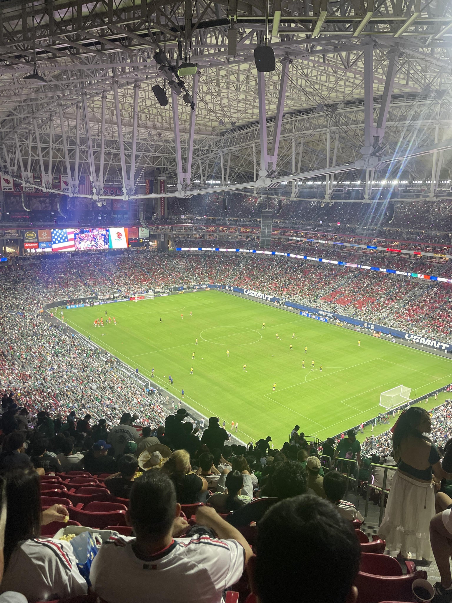 Real Fan View taken from Terrace 404 at State Farm Stadium by Haide V