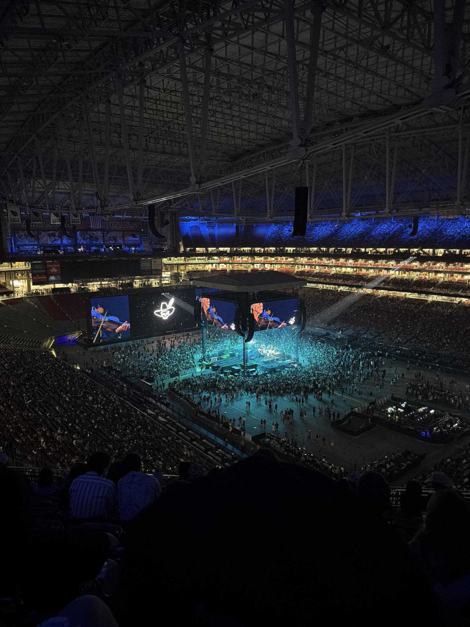 Real Fan View taken from Terrace 404 at State Farm Stadium by Anonymous User