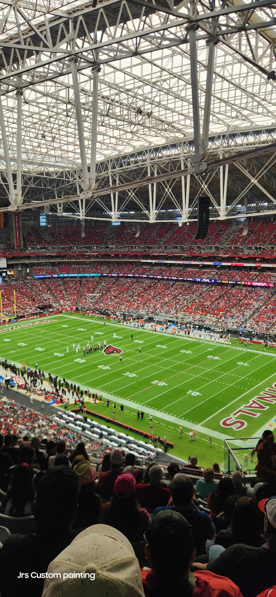 Real Fan View taken from Terrace 405 at State Farm Stadium by John R