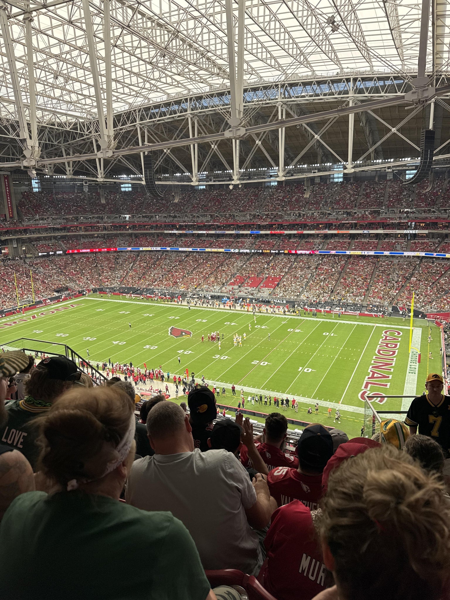Real Fan View taken from Terrace 405 at State Farm Stadium by Samantha W