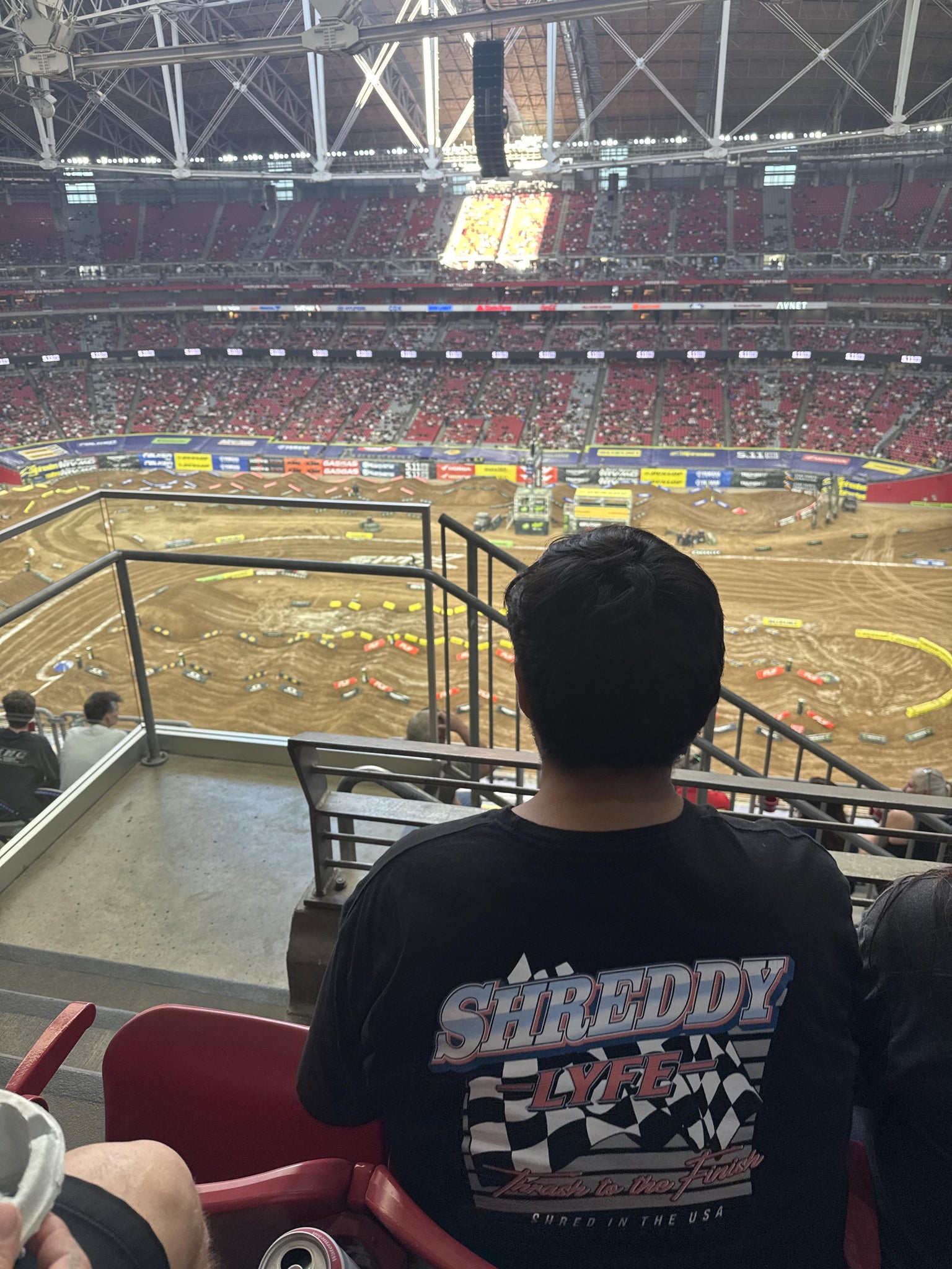 Real Fan View taken from Terrace 409 at State Farm Stadium by Caitlin A