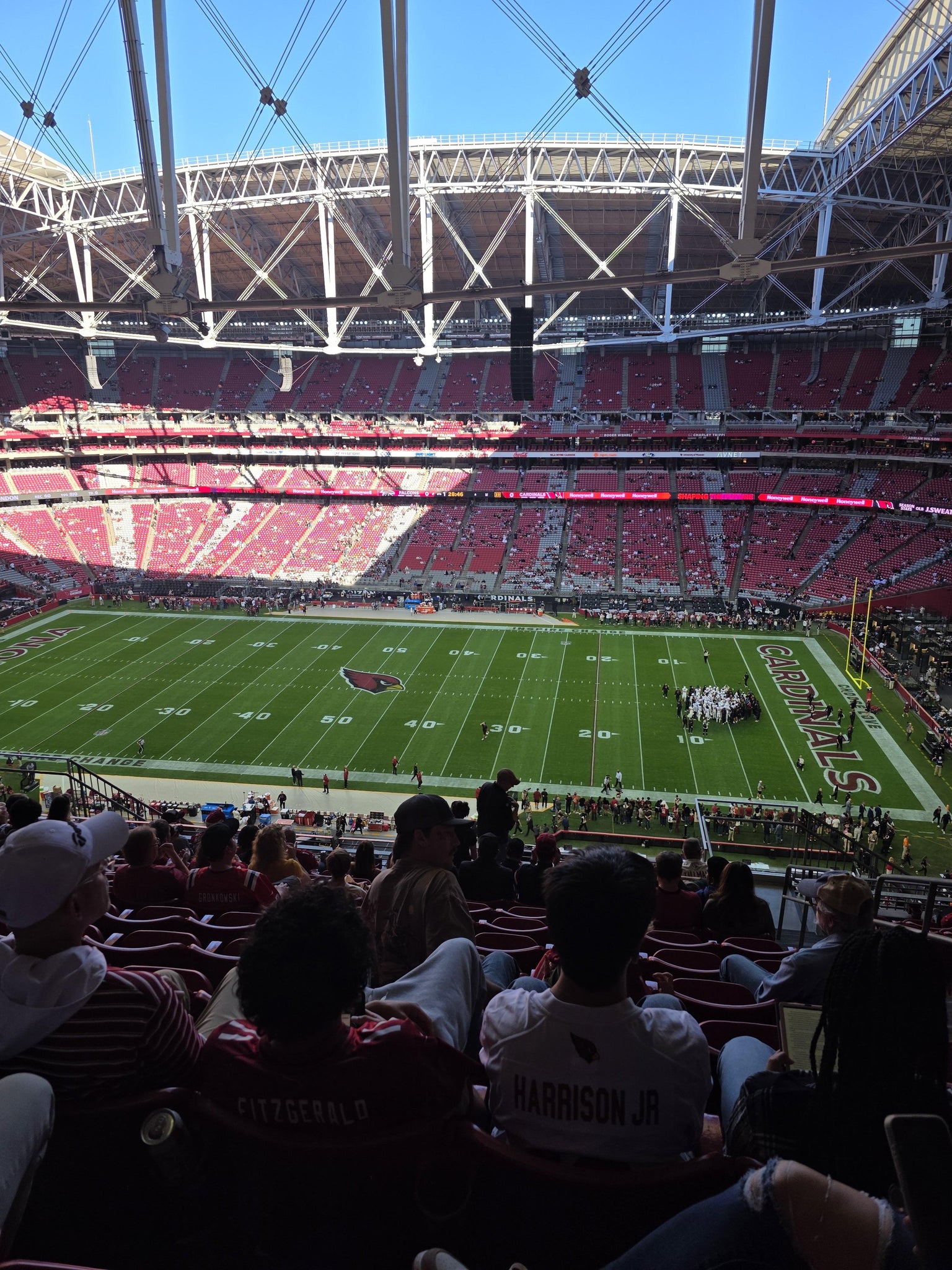 Real Fan View taken from Terrace 410 at State Farm Stadium by Pedro M