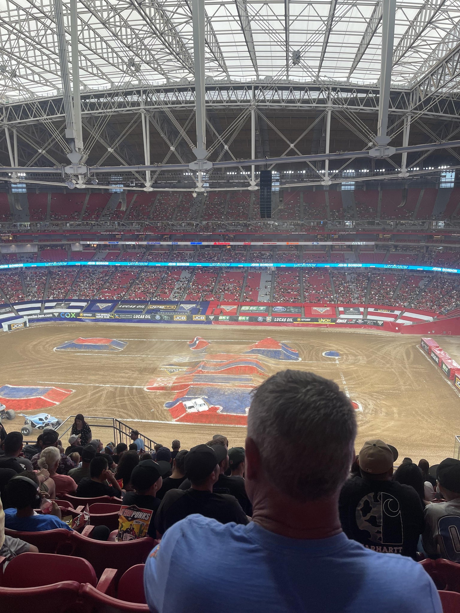 Real Fan View taken from Terrace 410 at State Farm Stadium by Stephen G