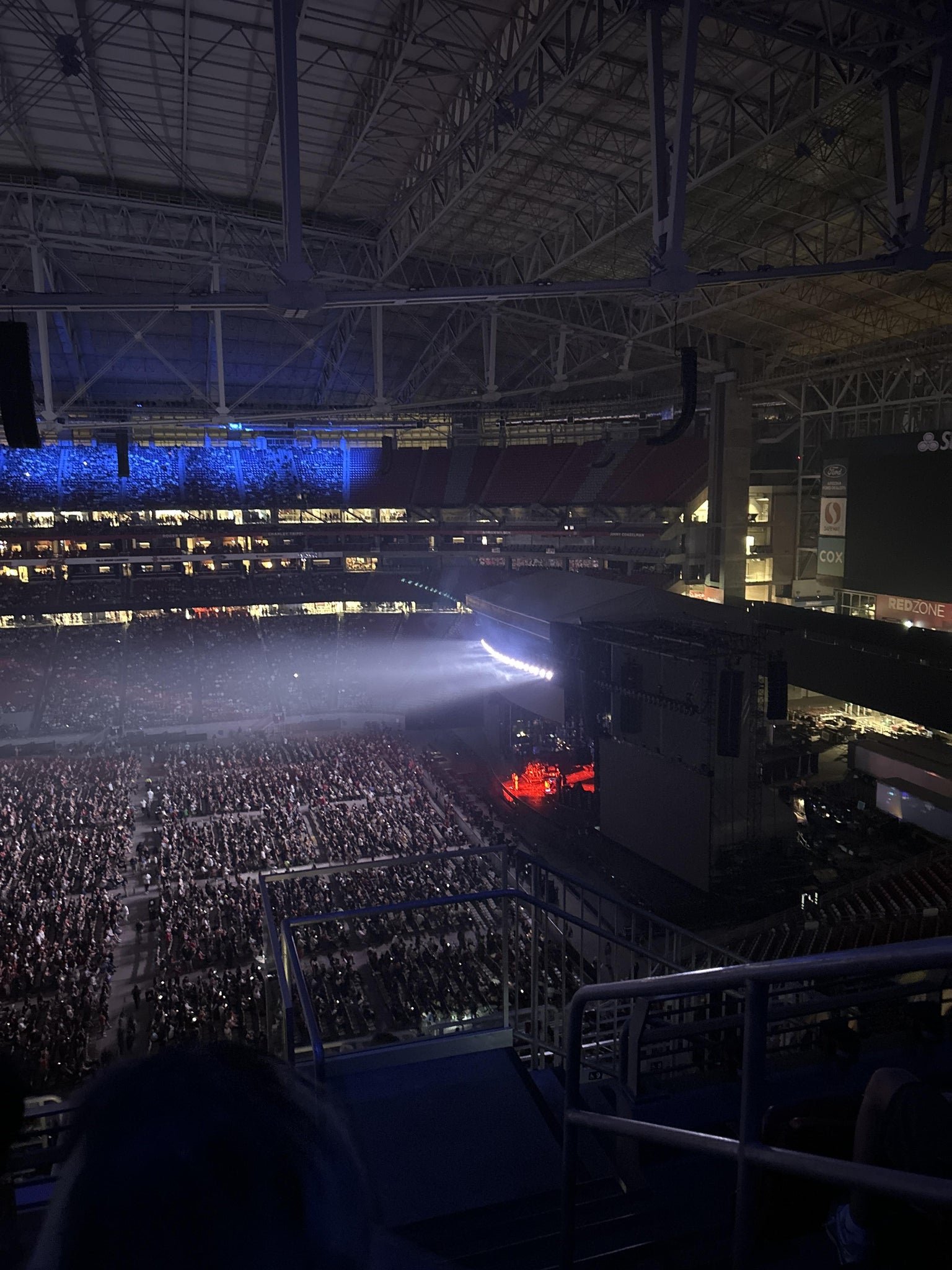 Real Fan View taken from Terrace 410 at State Farm Stadium by Daniella H