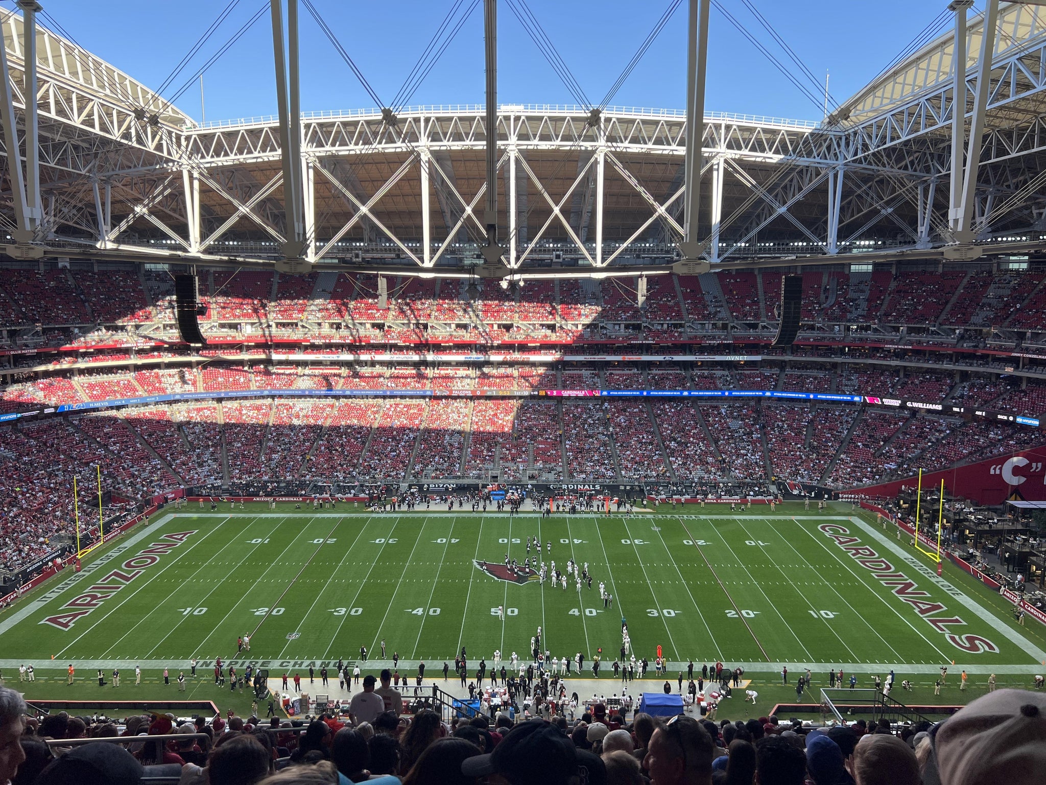Real Fan View taken from Terrace 412 at State Farm Stadium by Juan D