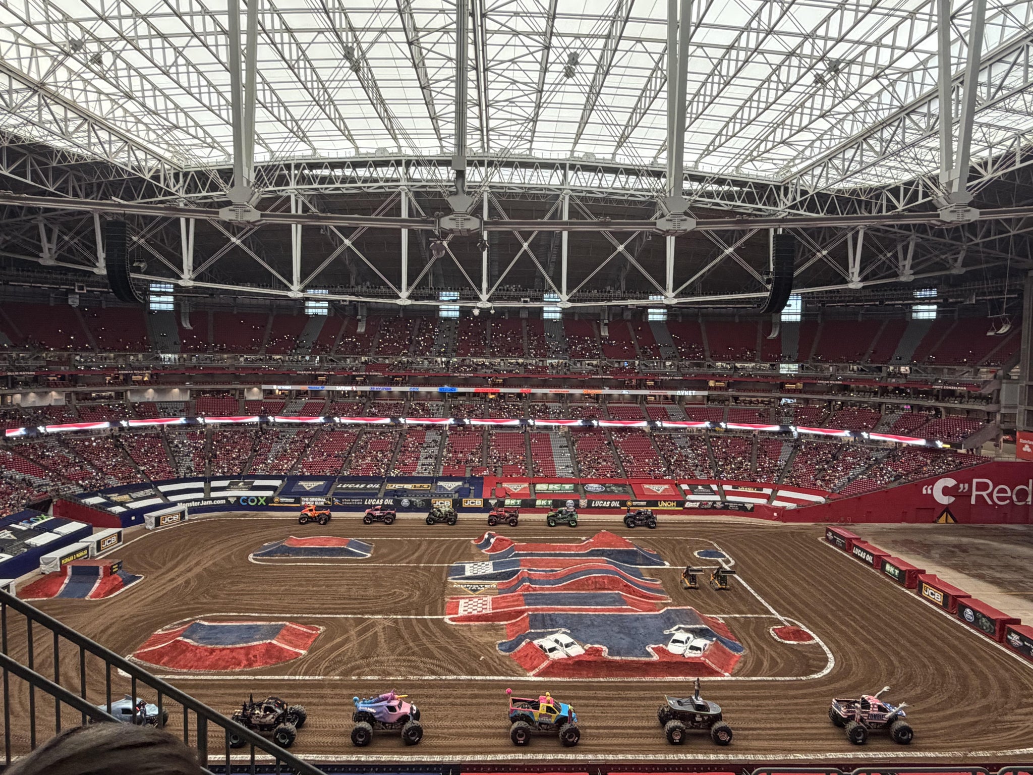 Real Fan View taken from Terrace 412 at State Farm Stadium by Sergio A
