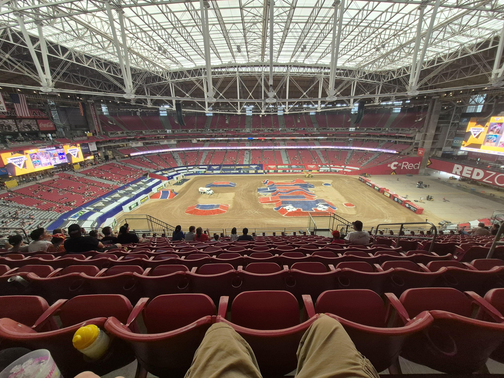 Real Fan View taken from Terrace 413 at State Farm Stadium by David  W