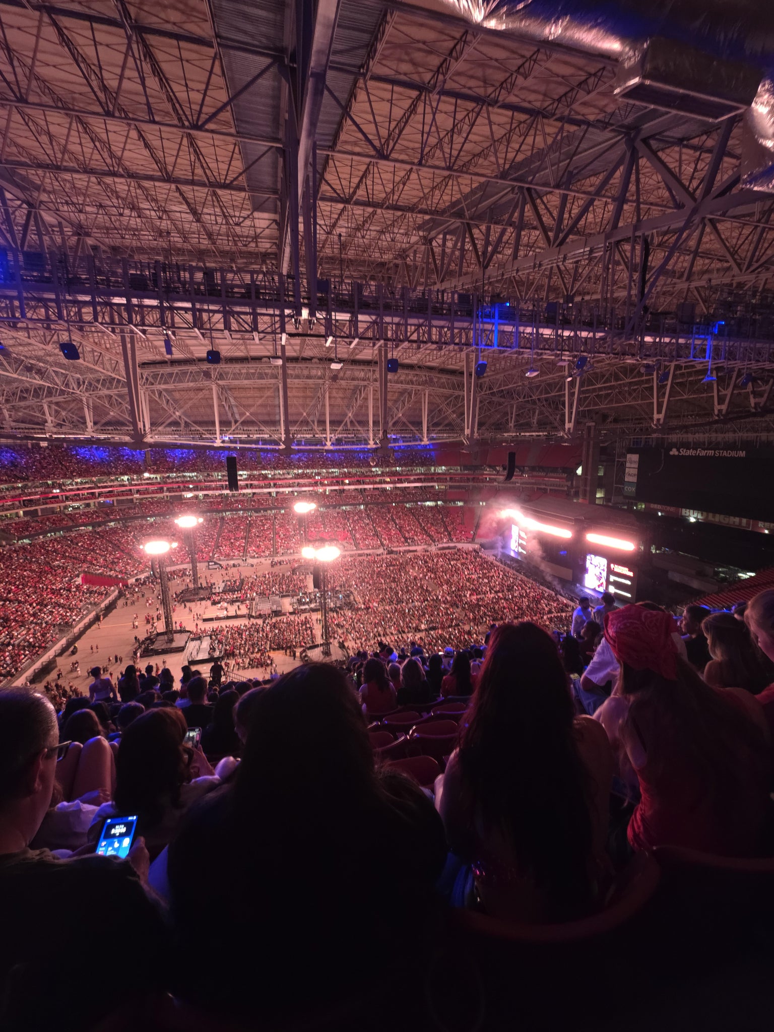 Real Fan View taken from Terrace 414 at State Farm Stadium by Jose G