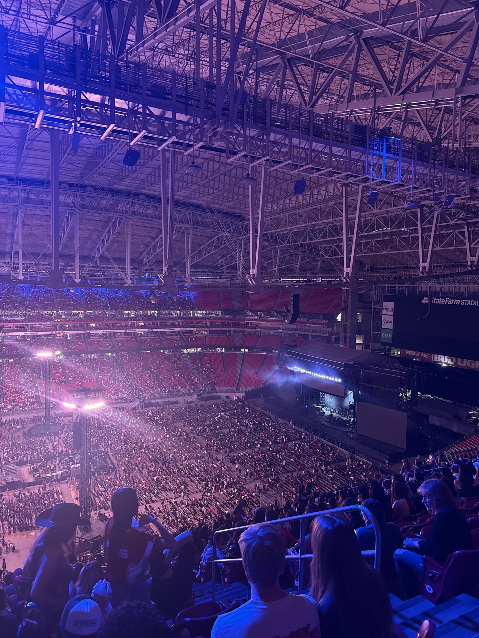 Real Fan View taken from Terrace 415 at State Farm Stadium by Tracey R