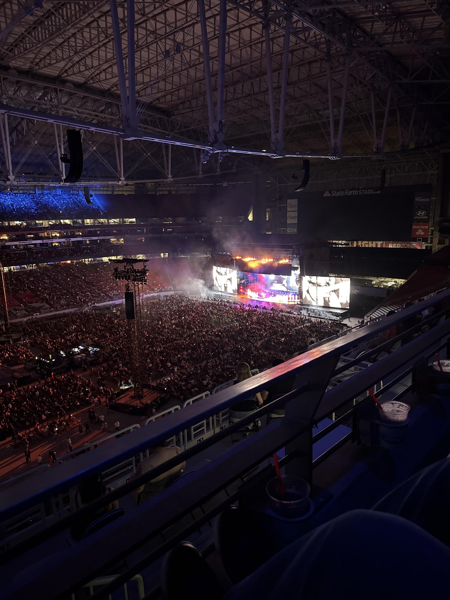 Real Fan View taken from Terrace 417 at State Farm Stadium by Adrian T