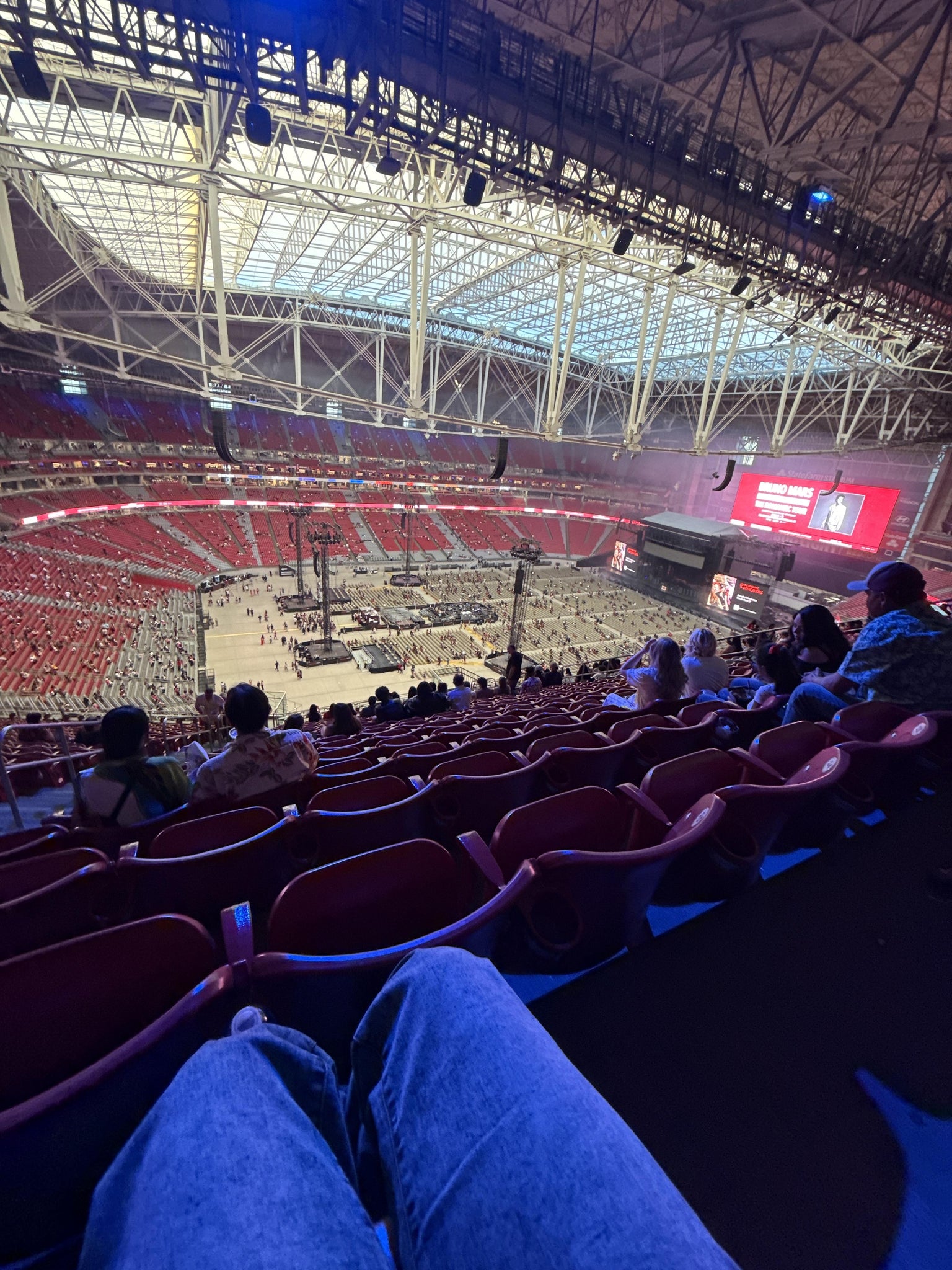 Real Fan View taken from Terrace 418 at State Farm Stadium by Brook V