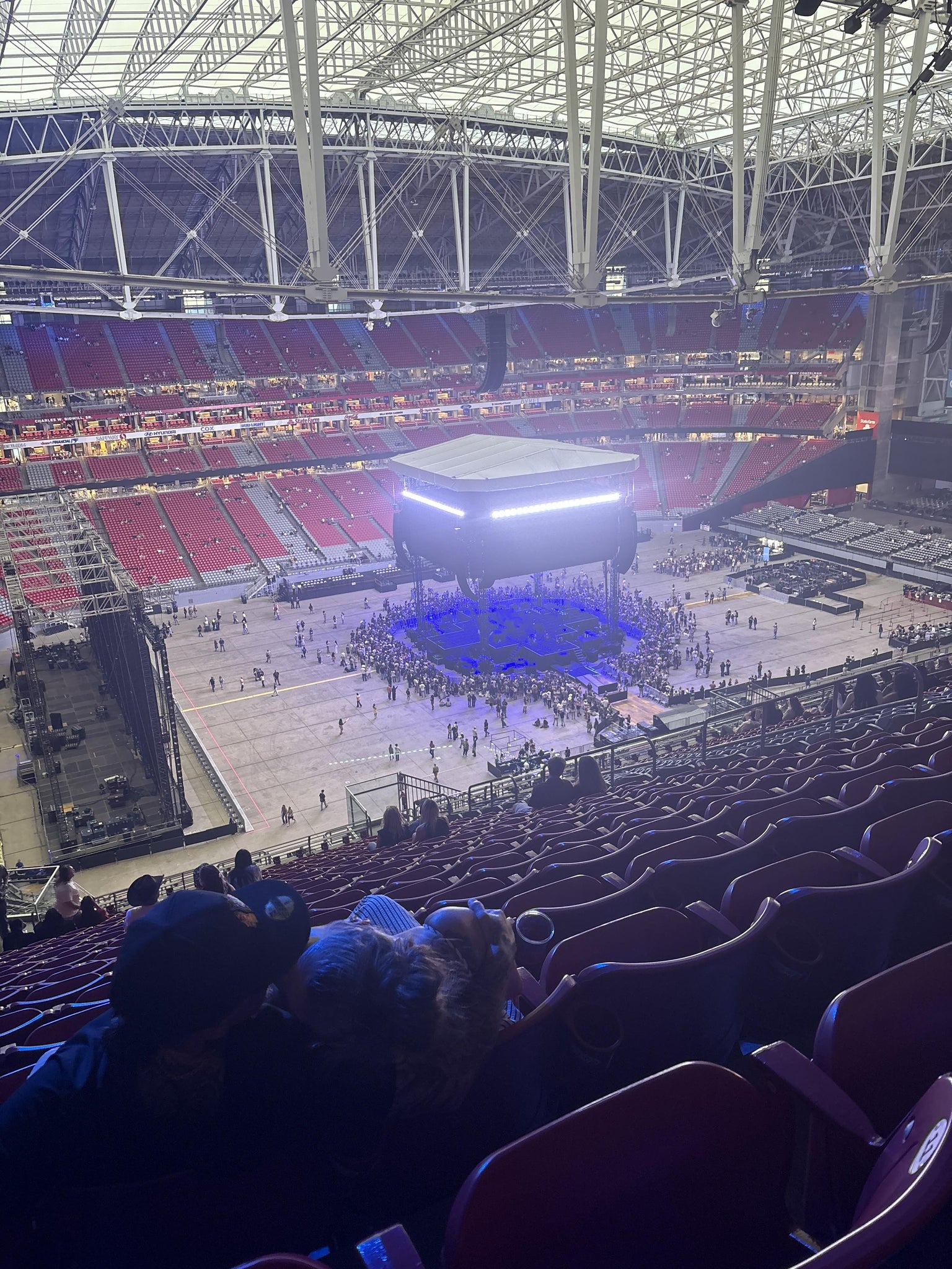 Real Fan View taken from Terrace 418 at State Farm Stadium by Natalie D