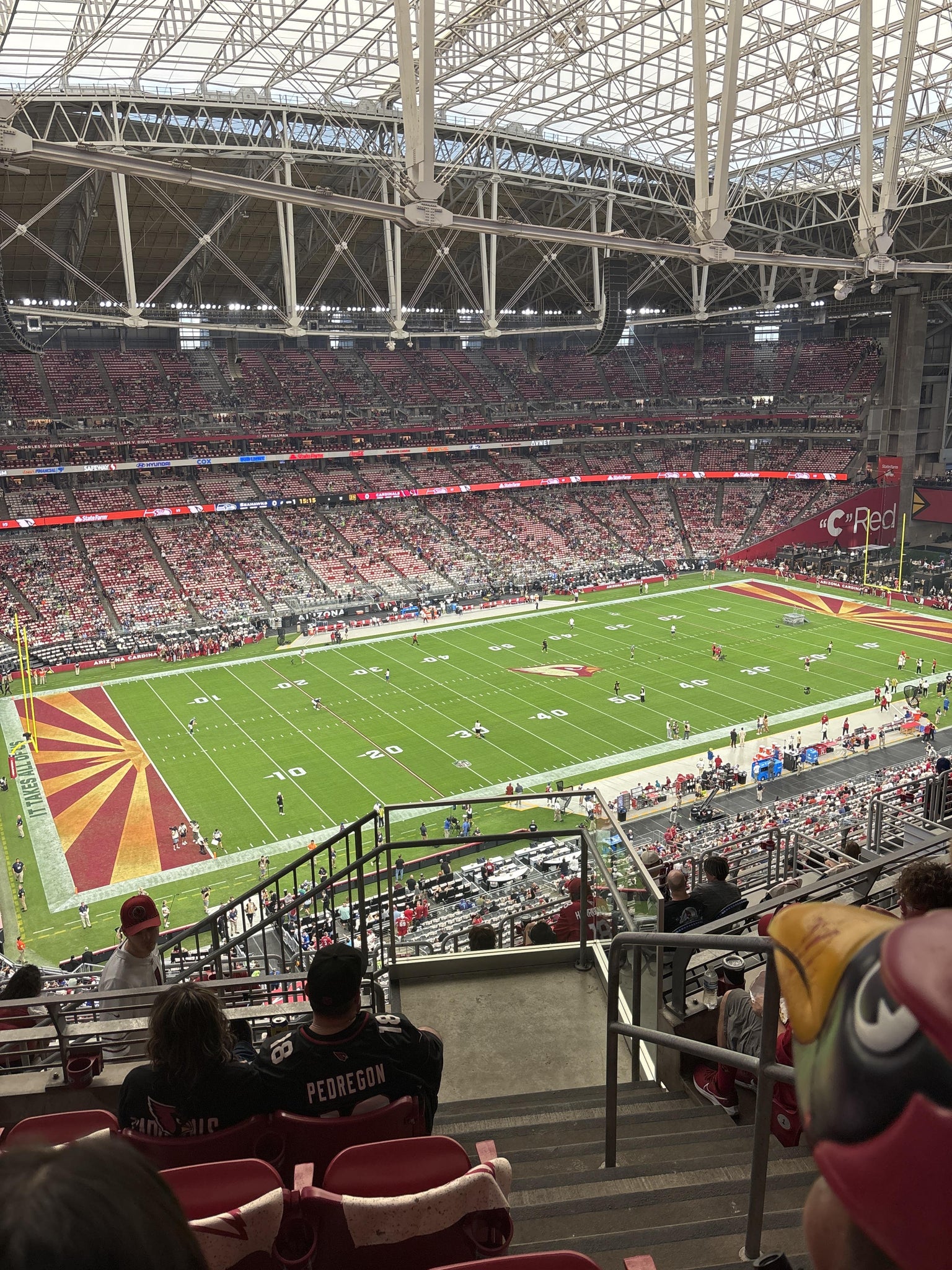 Real Fan View taken from Terrace 419 at State Farm Stadium by Jennifer M