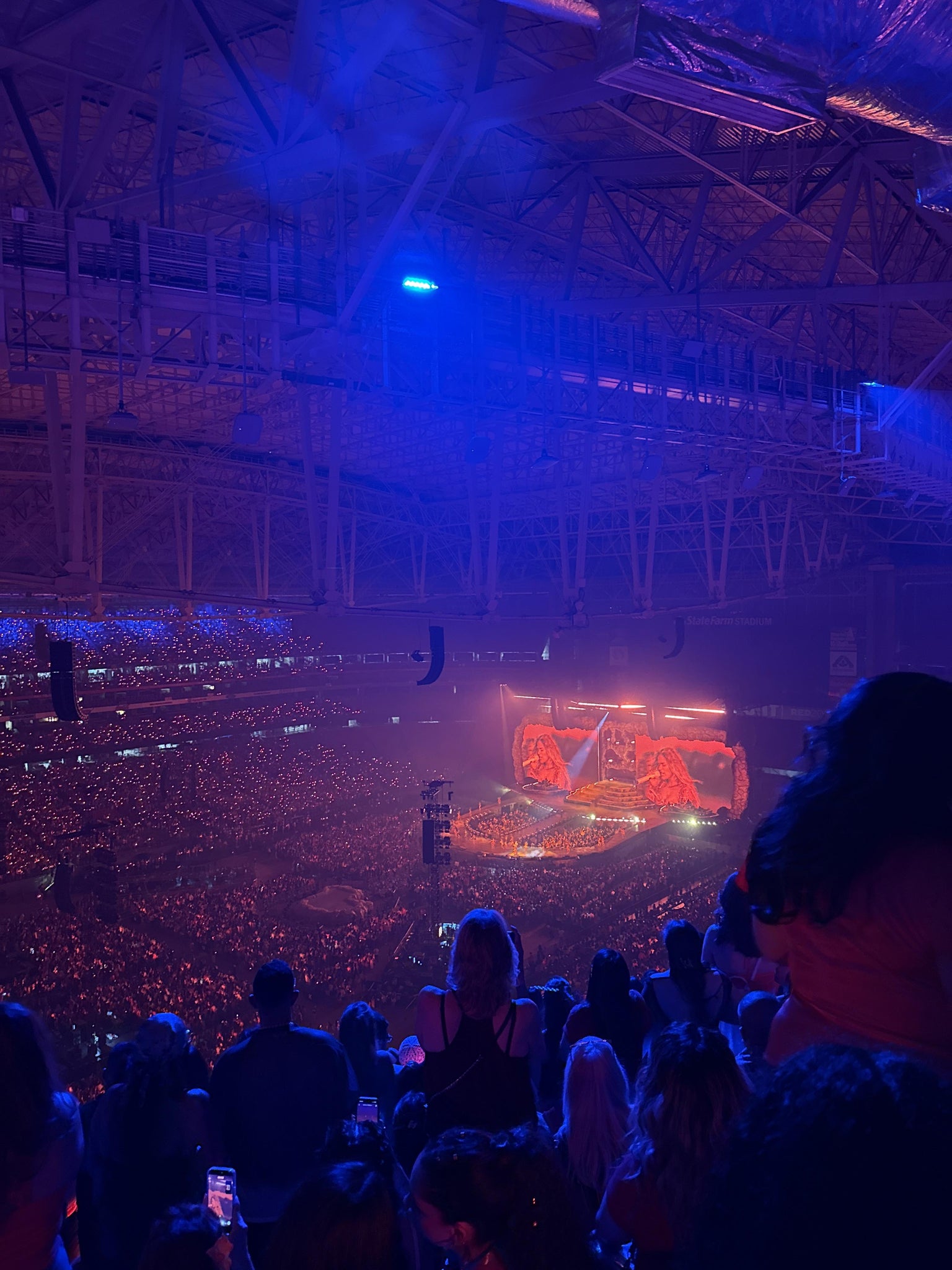Real Fan View taken from Terrace 420 at State Farm Stadium by Joshua R