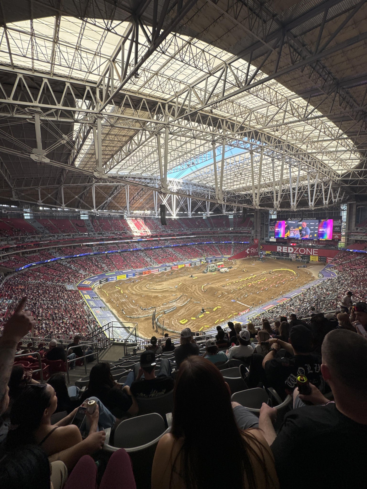 Real Fan View taken from Terrace 420 at State Farm Stadium by Caitlyn D