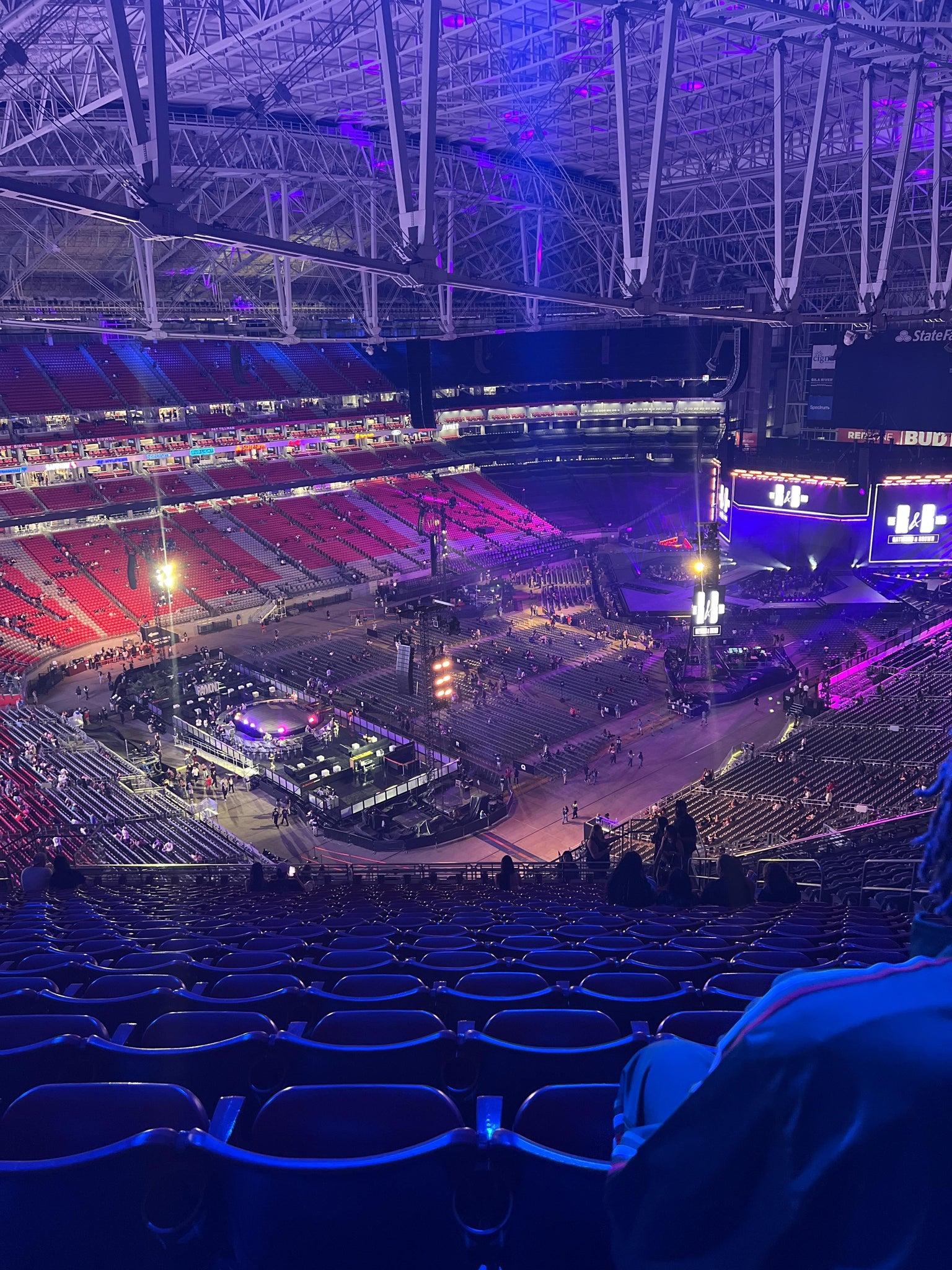 Real Fan View taken from Terrace 421 at State Farm Stadium by Dejahnae W
