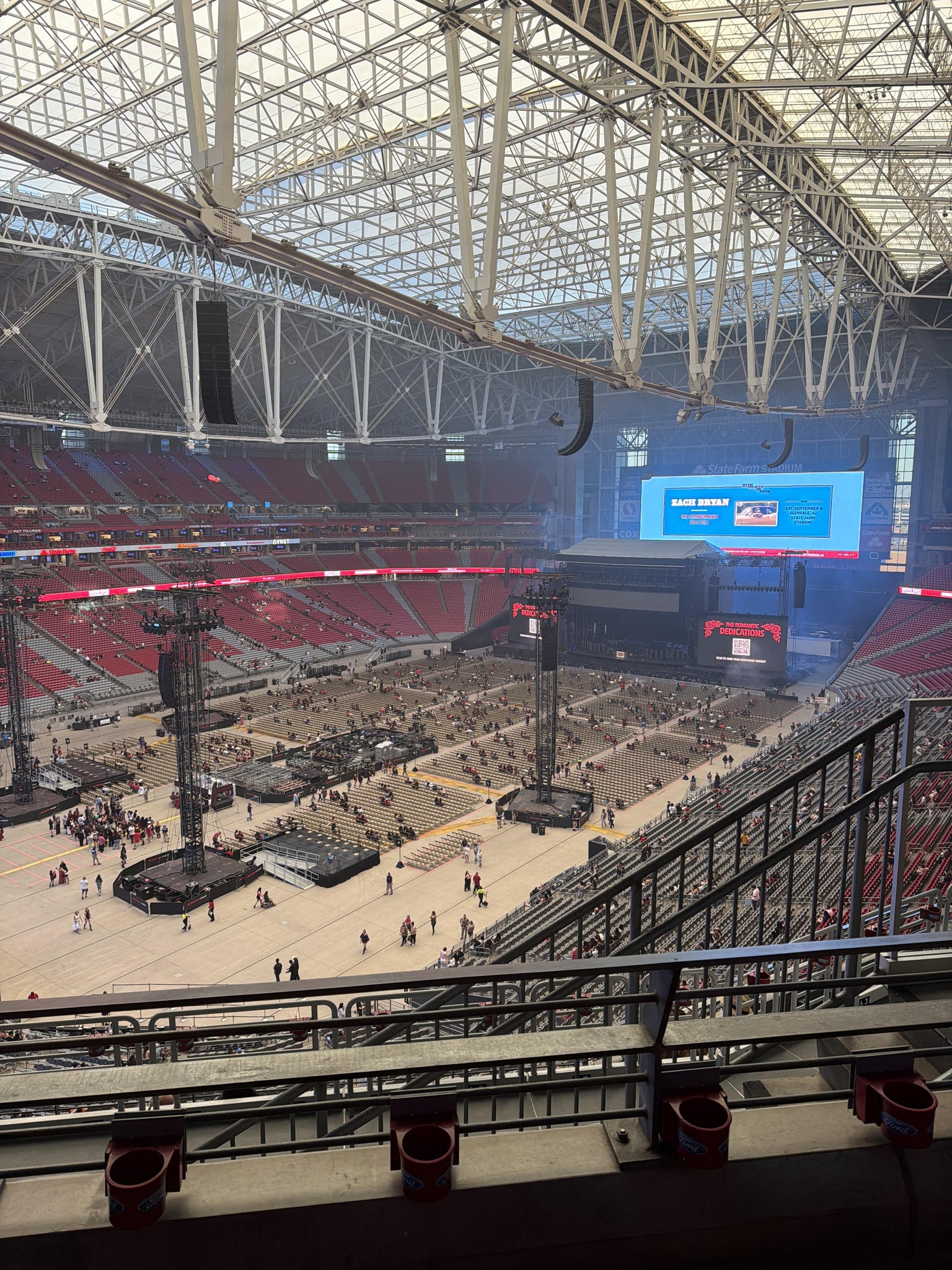 Real Fan View taken from Terrace 421 at State Farm Stadium by Christine B