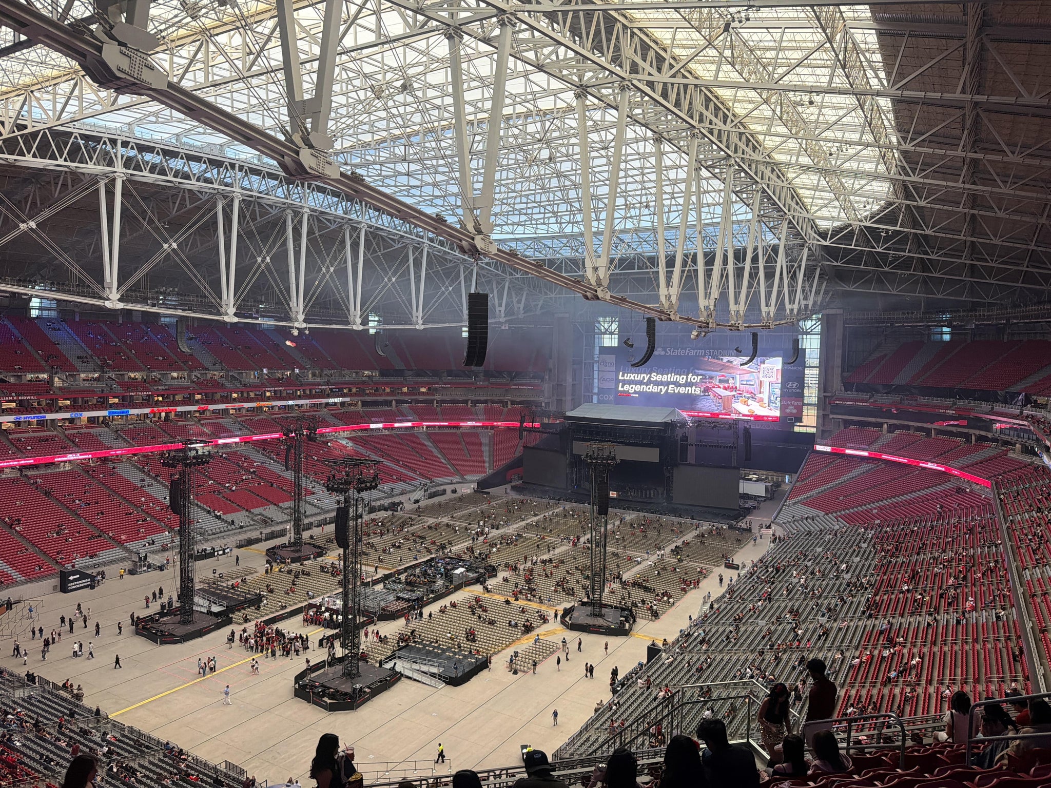 Real Fan View taken from Terrace 422 at State Farm Stadium by Jennifer C