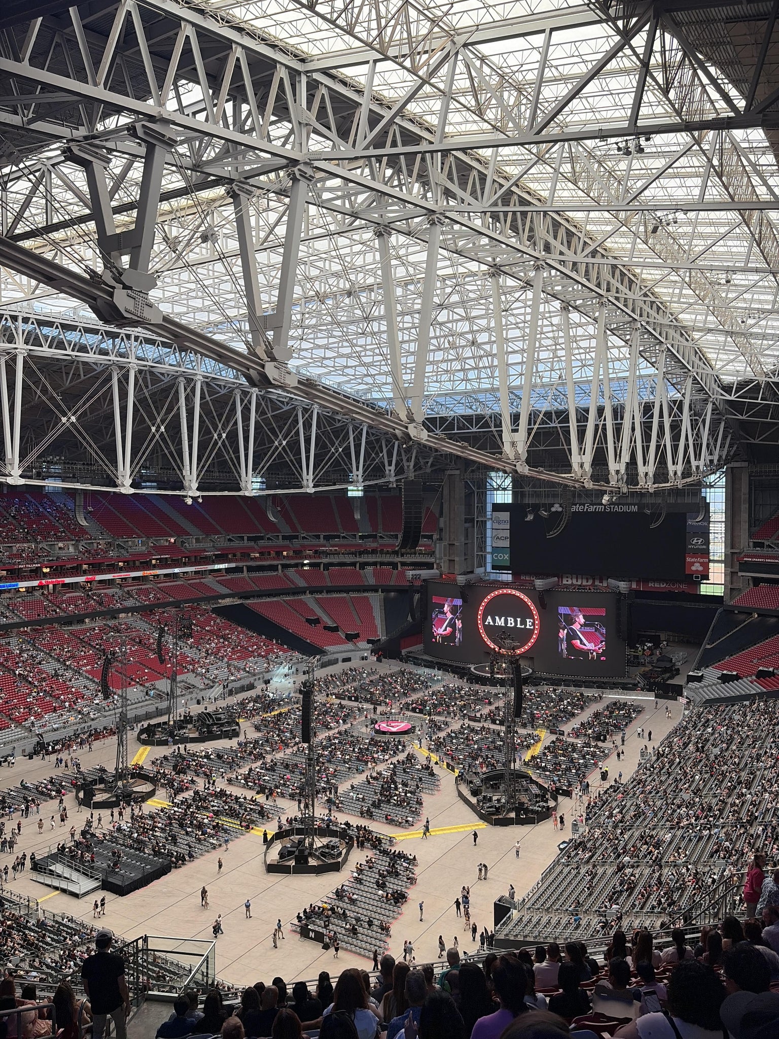 Real Fan View taken from Terrace 422 at State Farm Stadium by Ashley B