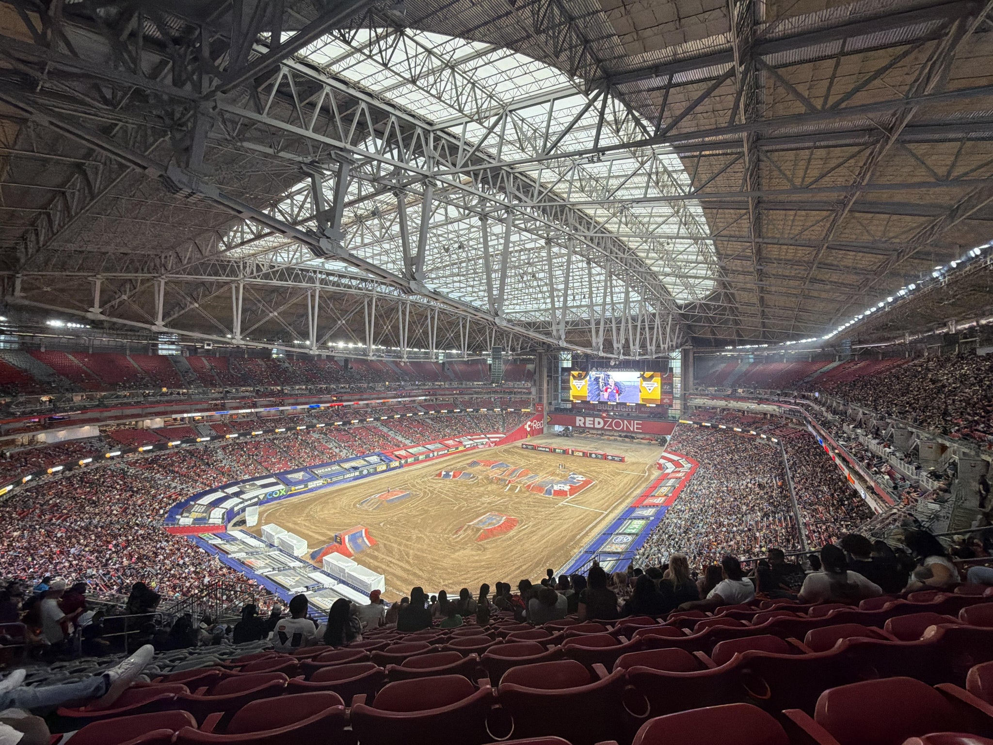 Real Fan View taken from Terrace 422 at State Farm Stadium by Mckenzie A