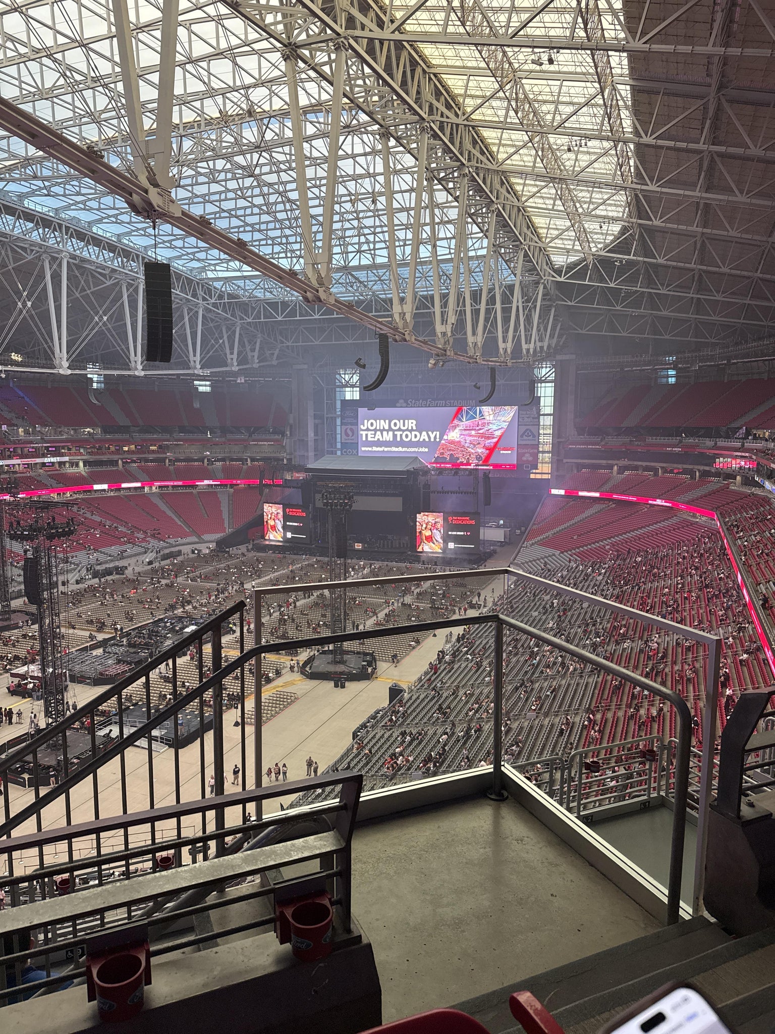 Real Fan View taken from Terrace 422 at State Farm Stadium by Lan B