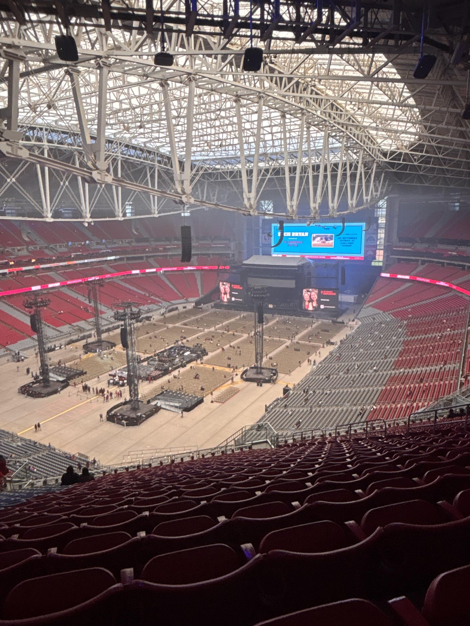 Real Fan View taken from Terrace 422 at State Farm Stadium by Anita S