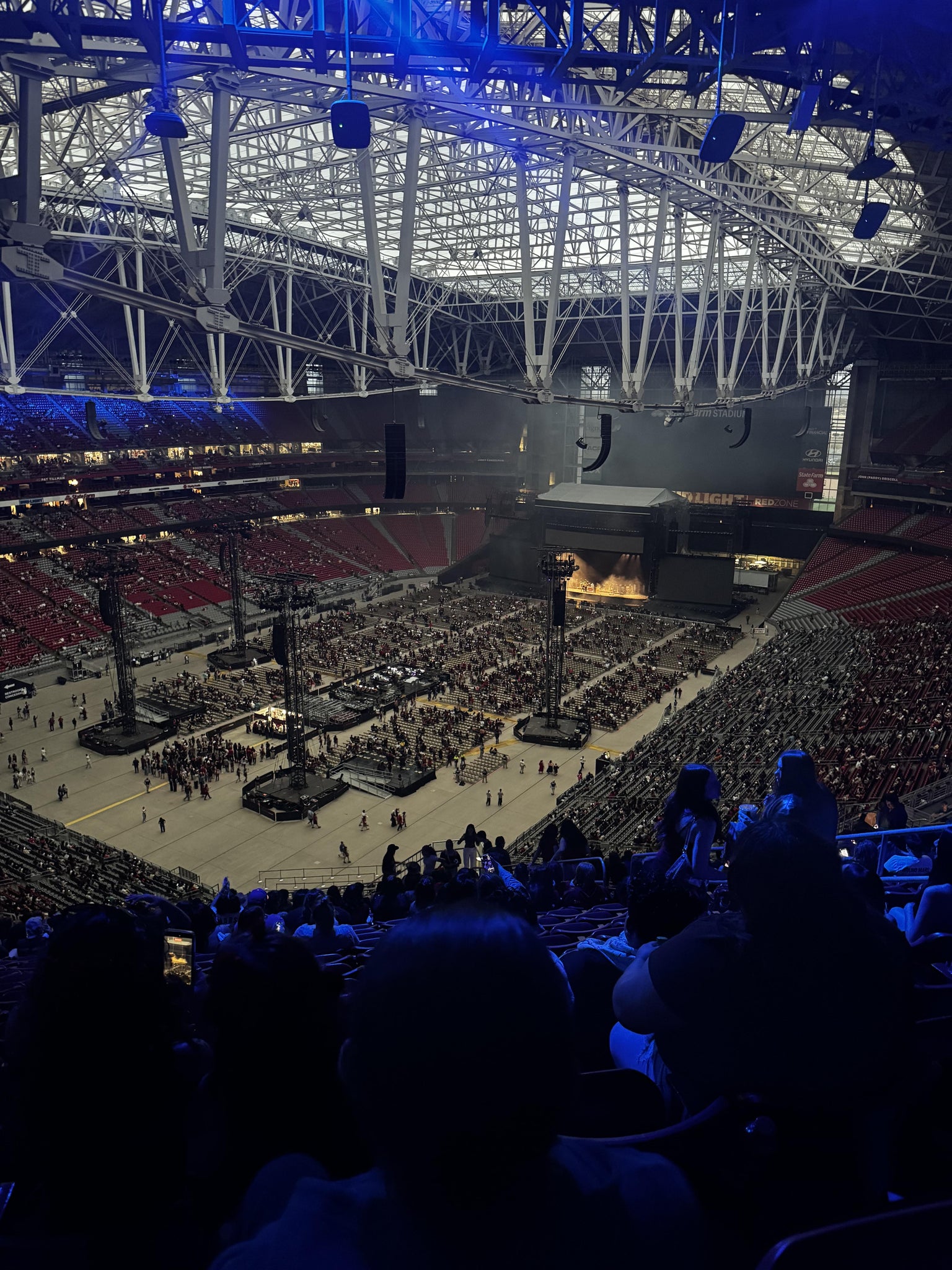 Real Fan View taken from Terrace 422 at State Farm Stadium by Audrey S