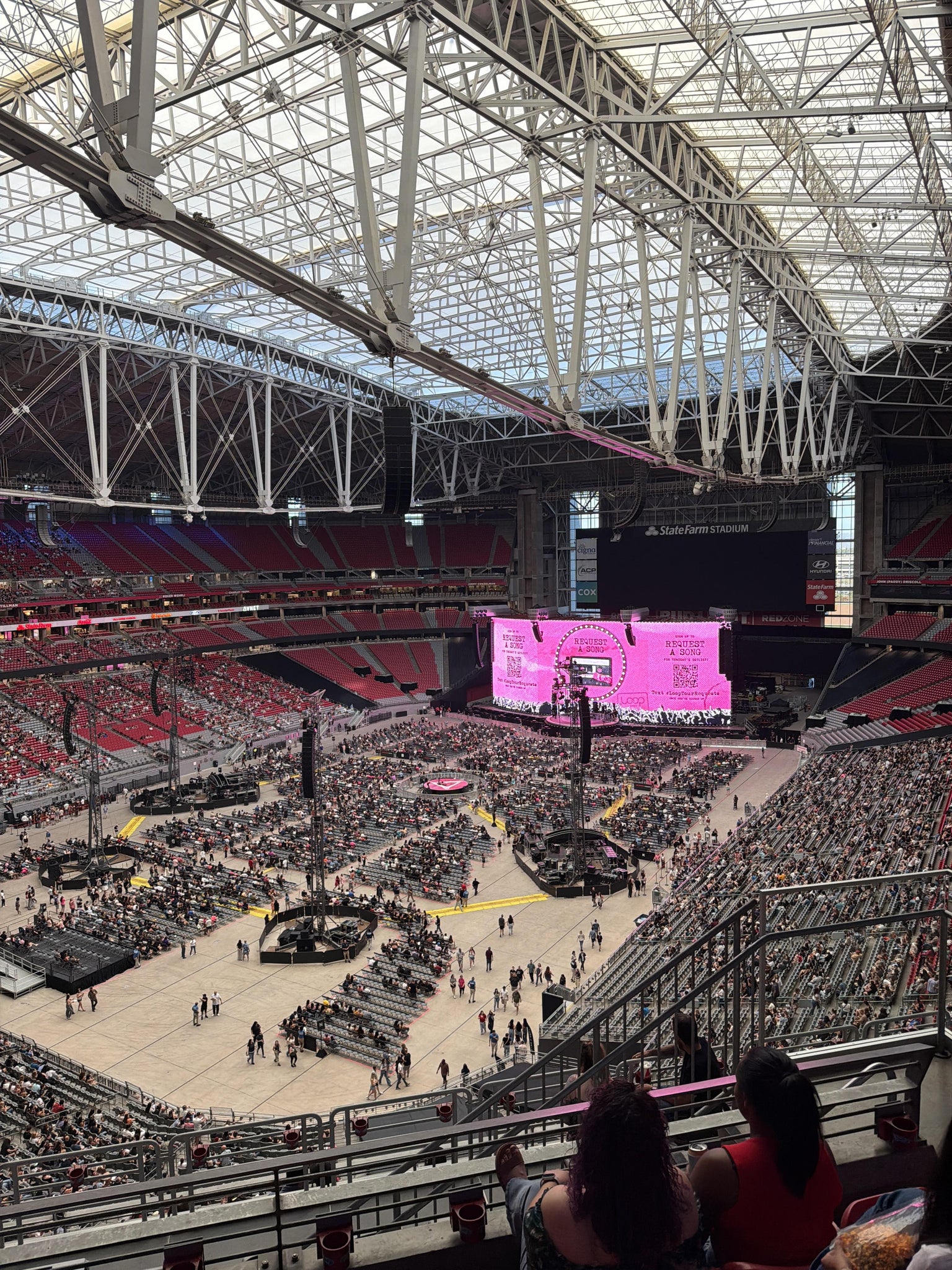 Real Fan View taken from Terrace 422 at State Farm Stadium by Todd B